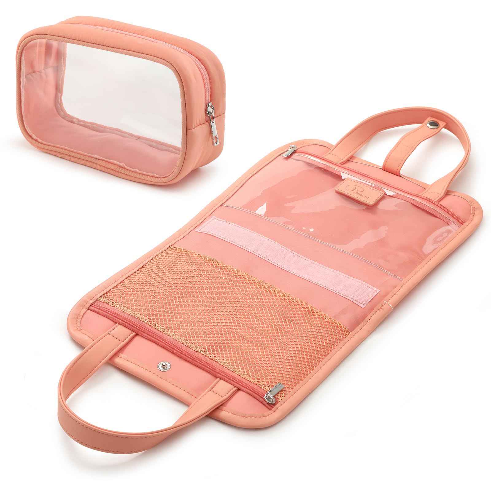 VanFn Cosmetic Bags, Travel Makeup Bag Toiletry Bag for Girls, Cosmetic Bag, Waterproof Zipper Pouches for Airline Travel, Toiletries, Bathroom & Organizing P.Travel Series