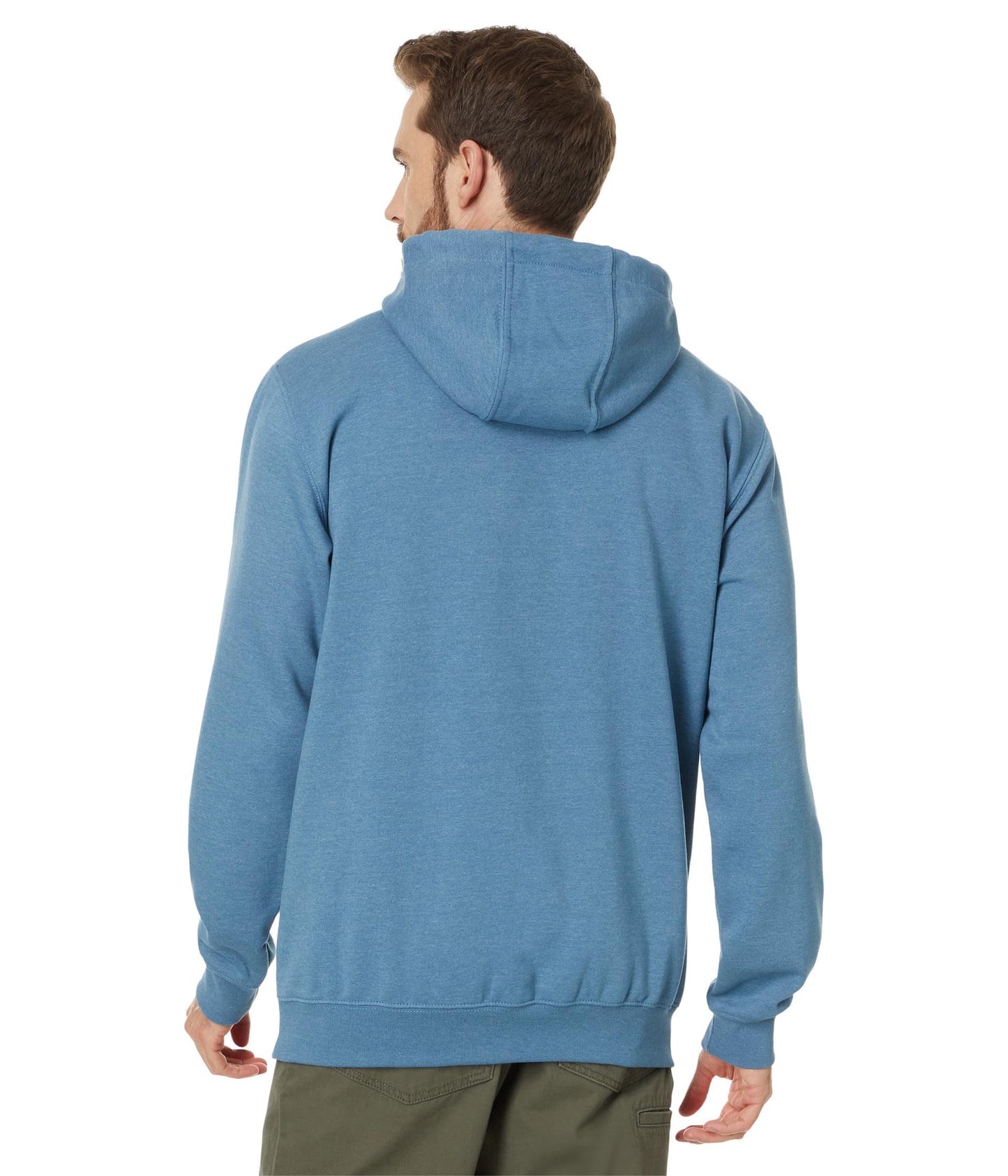 Carhartt Men's Loose Fit Midweight Logo Sleeve Graphic Sweatshirt, Thundercloud Heather