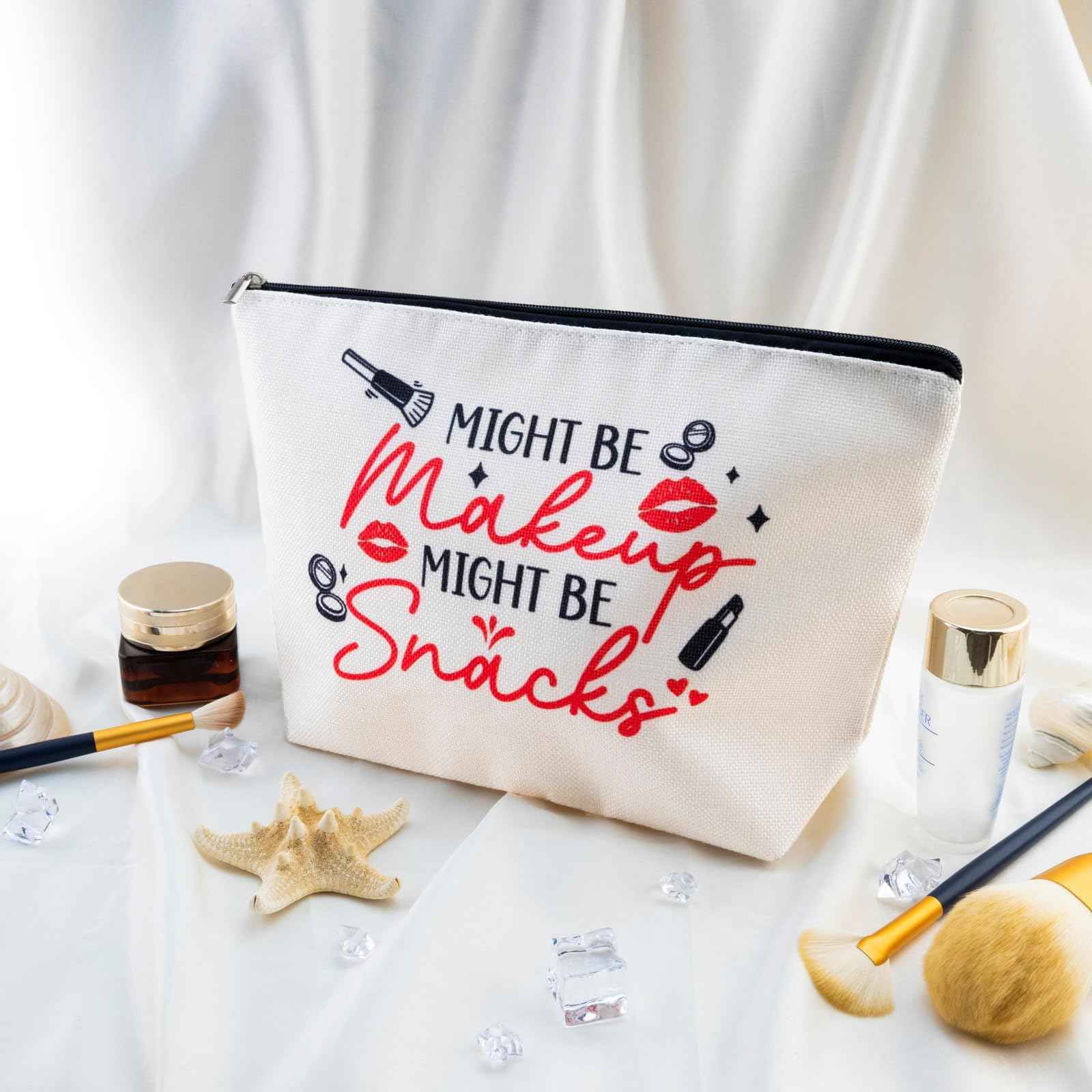 Yoxiumi Hottest Christmas Gifts 2025 Early Christmas Gift Ideas College Stocking Stuffers Funny Stocking Stuffers for Adults Snack Bag Snack Pouch Cosmetic Bag for Women Travel Toiletry Bags