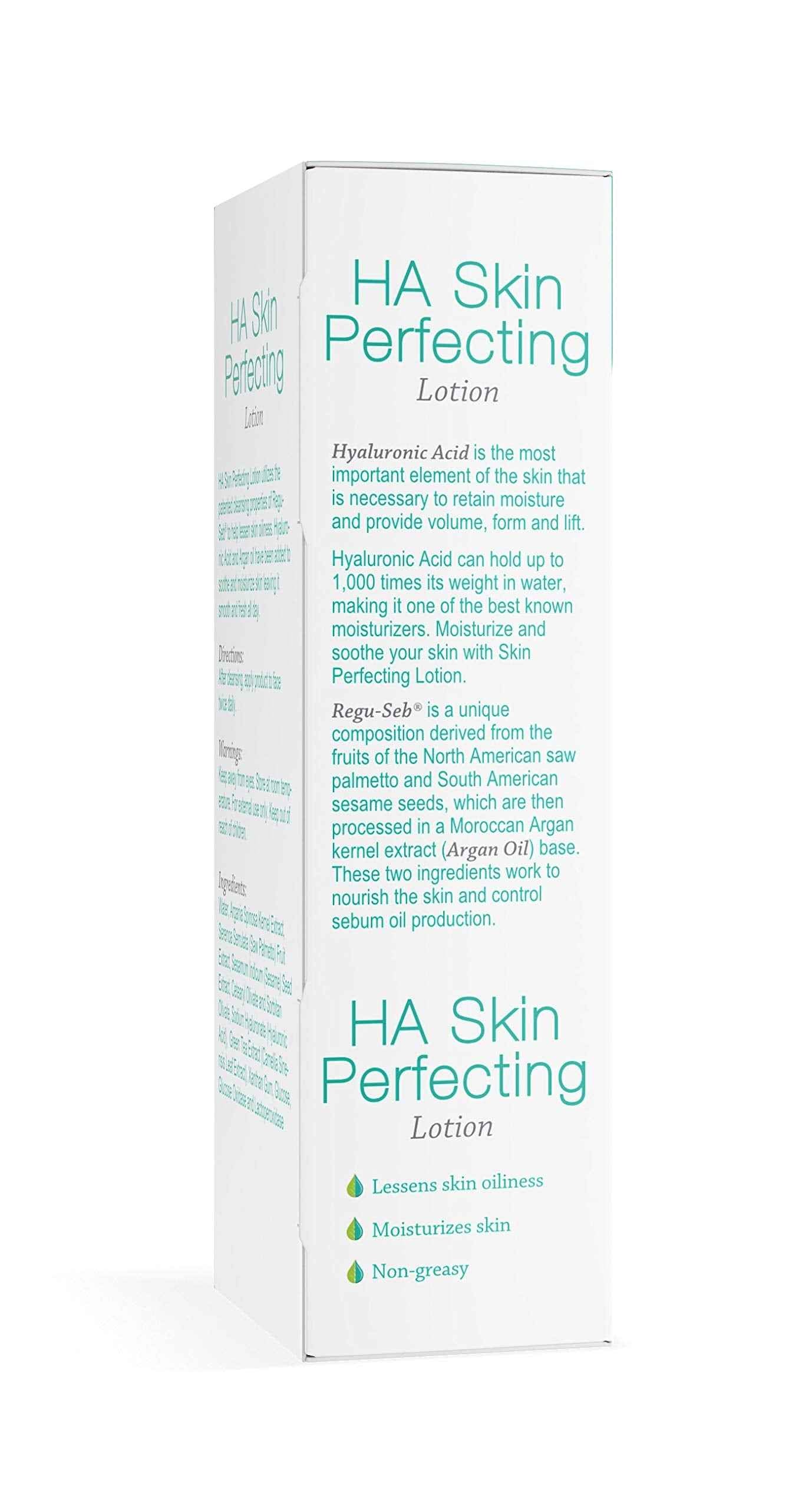 Hyalogic Episilk Hyaluronic Acid Skin Perfecting Lotion - Hydrating Face Moisturizer to Regulate Skin Oiliness - Hyaluronic Acid Moisturizer with Argan Oil Fl 1 Oz