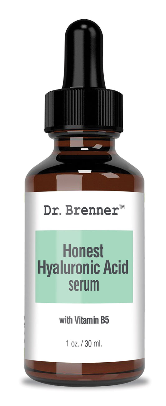 1 oz. Hyaluronic Acid Serum For Skin, Made with 100% Pure Hyaluronic Acid, Plumping, Anti-Aging, Hydrating, Moisturizing HA Serum With Vitamin B5 by Dr. Brenner