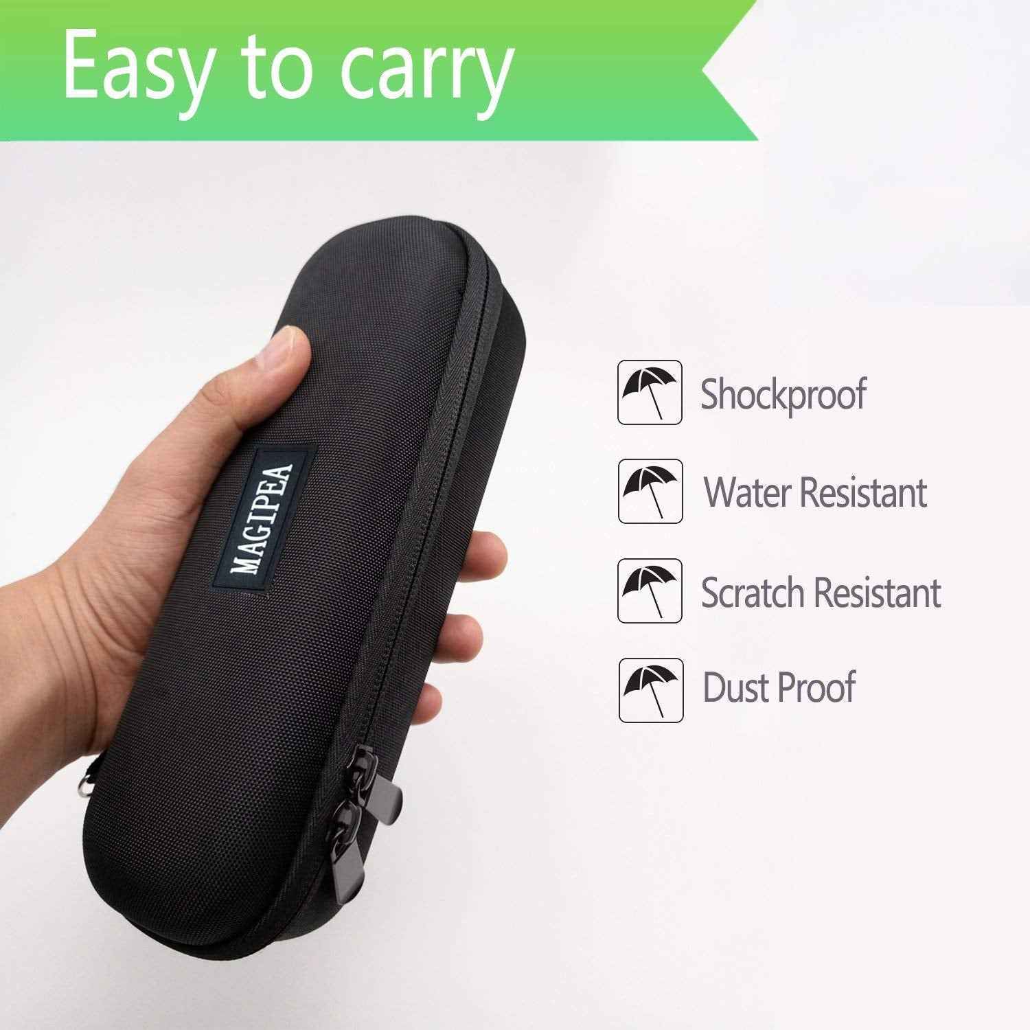 Oral B Toothbrush Hard Travel Case Carrying Bag, Fits for Oral-B Pro 1000, 2000, 3000, 3500, 1500 Electric Toothbrush, Mesh Pocket for Accessories and Soft Lining Inside The Case for Protection