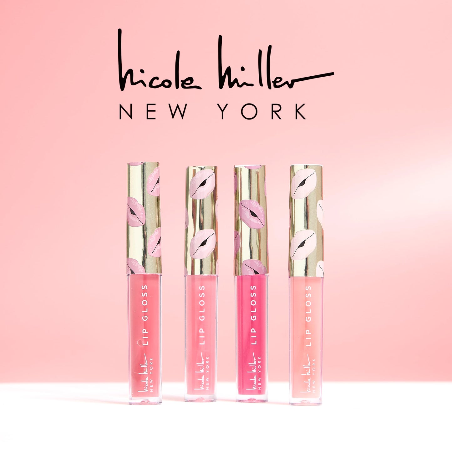 Nicole Miller Lip Gloss Collection, 5 Count (Pack of 1), Metallic Trees