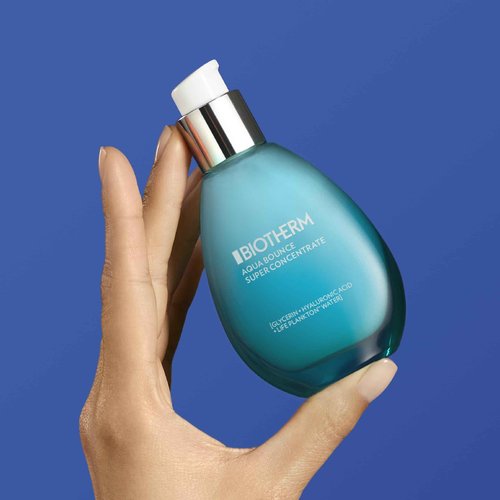 Biotherm Aquasource Aqua Bounce Super Concentrate, a Hyaluronic Acid Moisturizer, Super-Hydrating Face Serum with Hyaluronic Acid, for Dry, Dehydrated Skin, Softens and Plumps, 1.7 Fl. Oz
