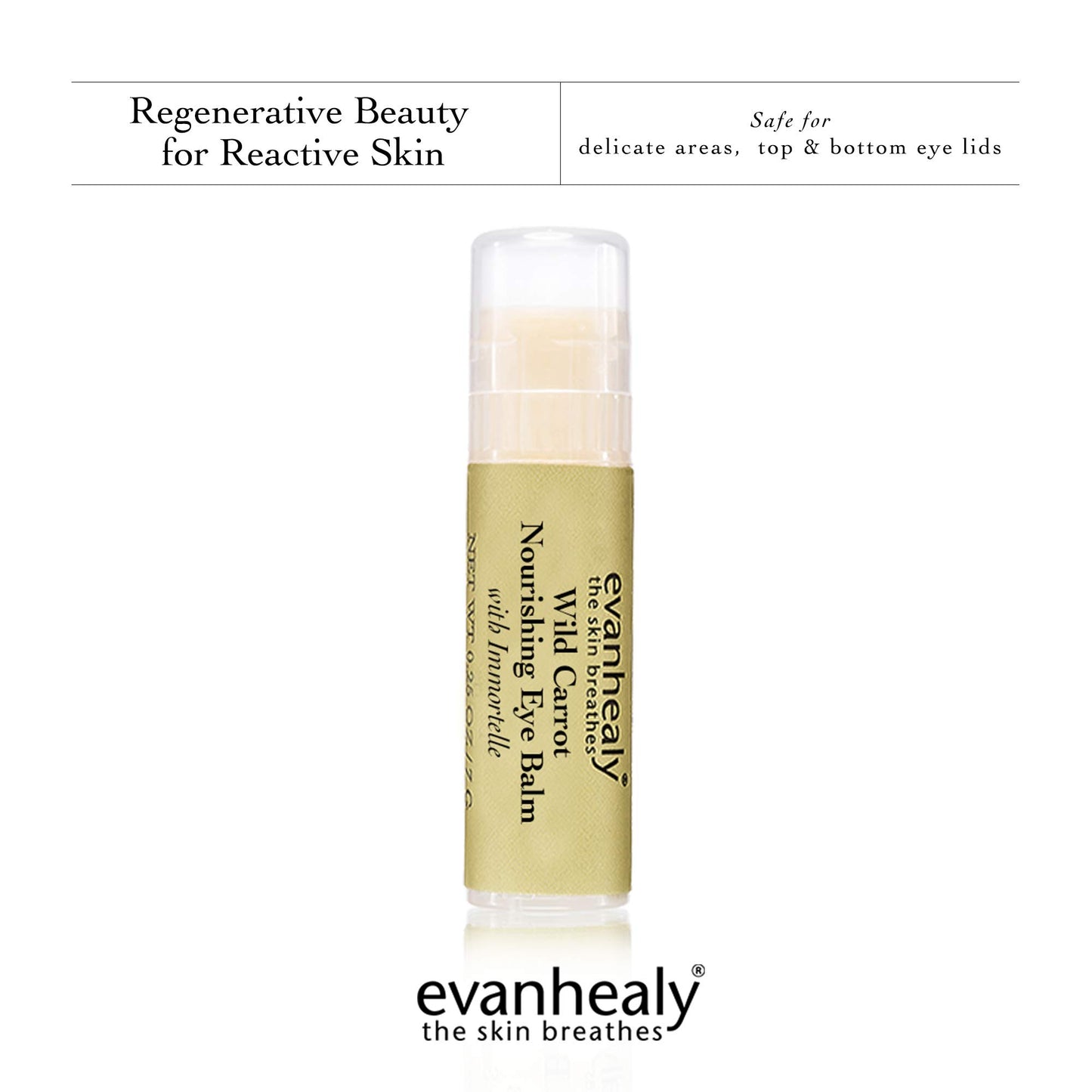 evanhealy Wild Carrot Nourishing Eye Balm | Traveling Moisturizer Stick | Hydrate & Brighten Eyes, Face, & Body