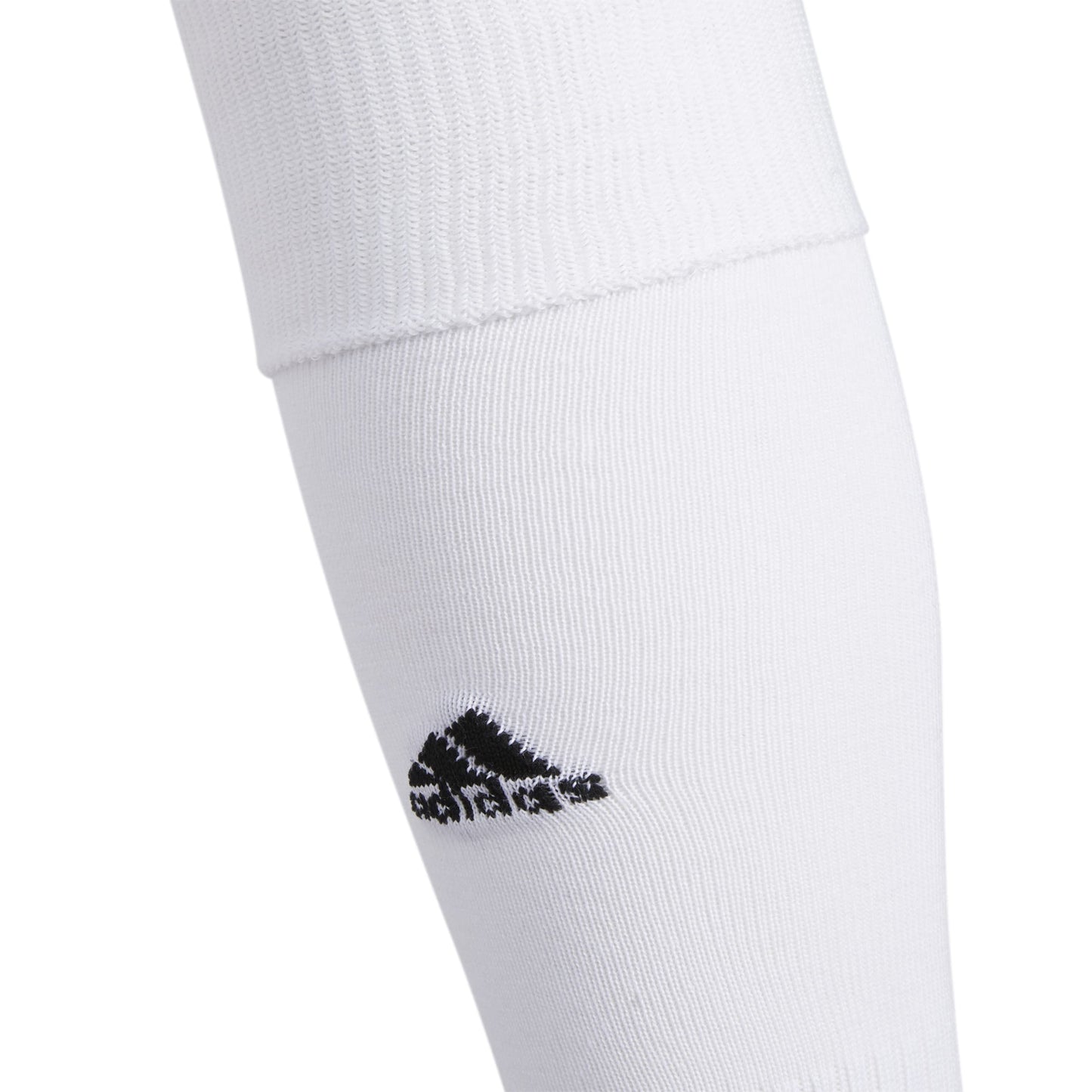 adidas Rivalry Soccer Socks Cushioned Over The Calf (OTC) (2-Pair), White/Black, X-Small