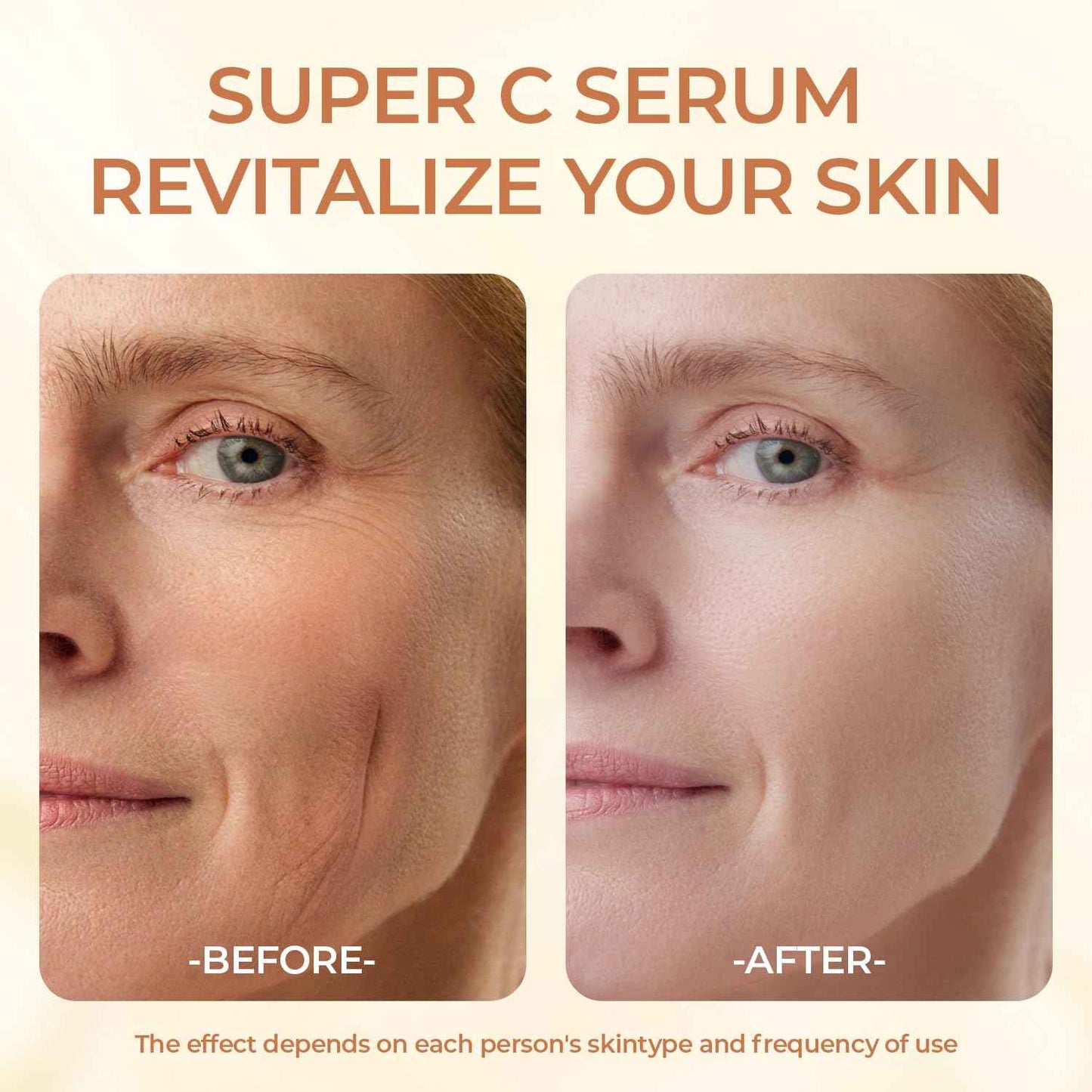 Super Vitamin C Serum for Women Over 70 - Hydrating Anti-Aging with Vitamin C Caffeine - Facial Skin Care for Mature Skin, Firming, Lifting, Smoothing, All in One Formula 1.69 fl oz