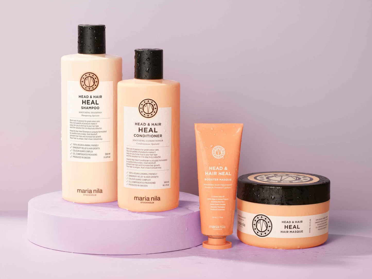 Maria Nila Head & Hair Heal, Conditioner 10.1 Fl Oz, Soothing Aloe Vera for dry & itchy scalps, 100% Vegan & Sulfate/Paraben free