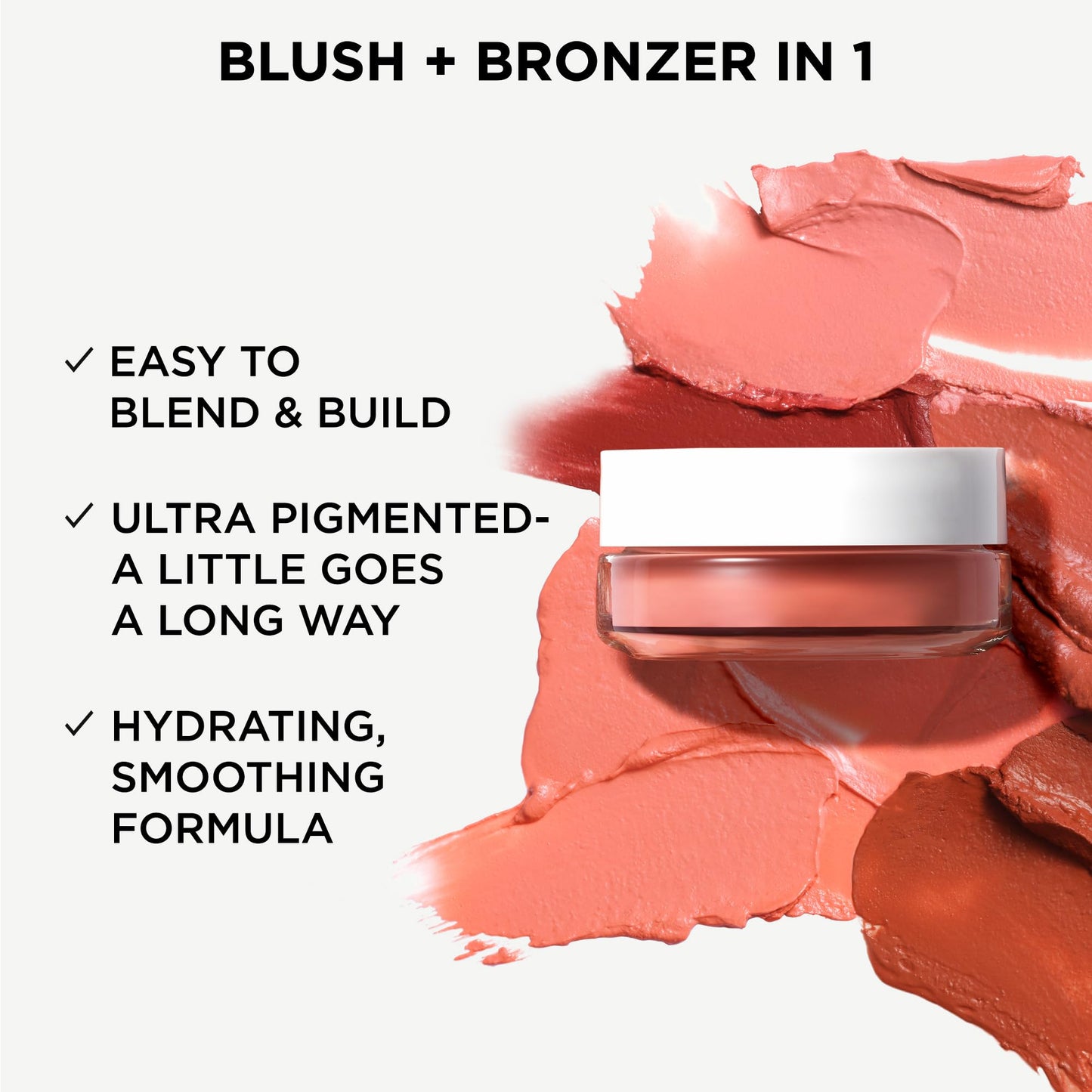 IT Cosmetics Glow with Confidence Sun Cream Blush, Sun Warmth-Blendable & Buildable Blush + Bronzer for a Pop of Sun-Blushed Color - 24HR Hydration with Hyaluronic Acid, Peptides & Vitamin E- 0.63 oz