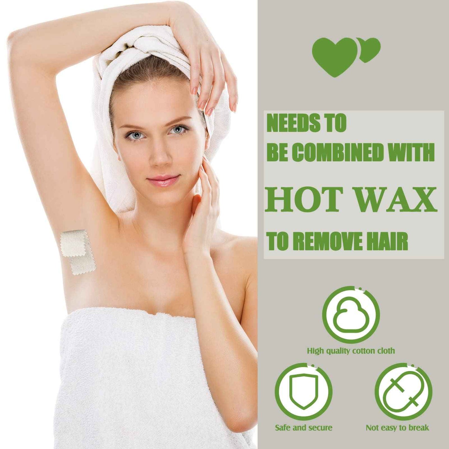 Teling 1000 Pcs Muslin Cloth Wax Strips for Waxing Tear Resistant Epilating Soft Muslin Strips for Women Men Face Eyebrow Lip Body Sugaring Hair Removal, 4 x 1.5 Inches