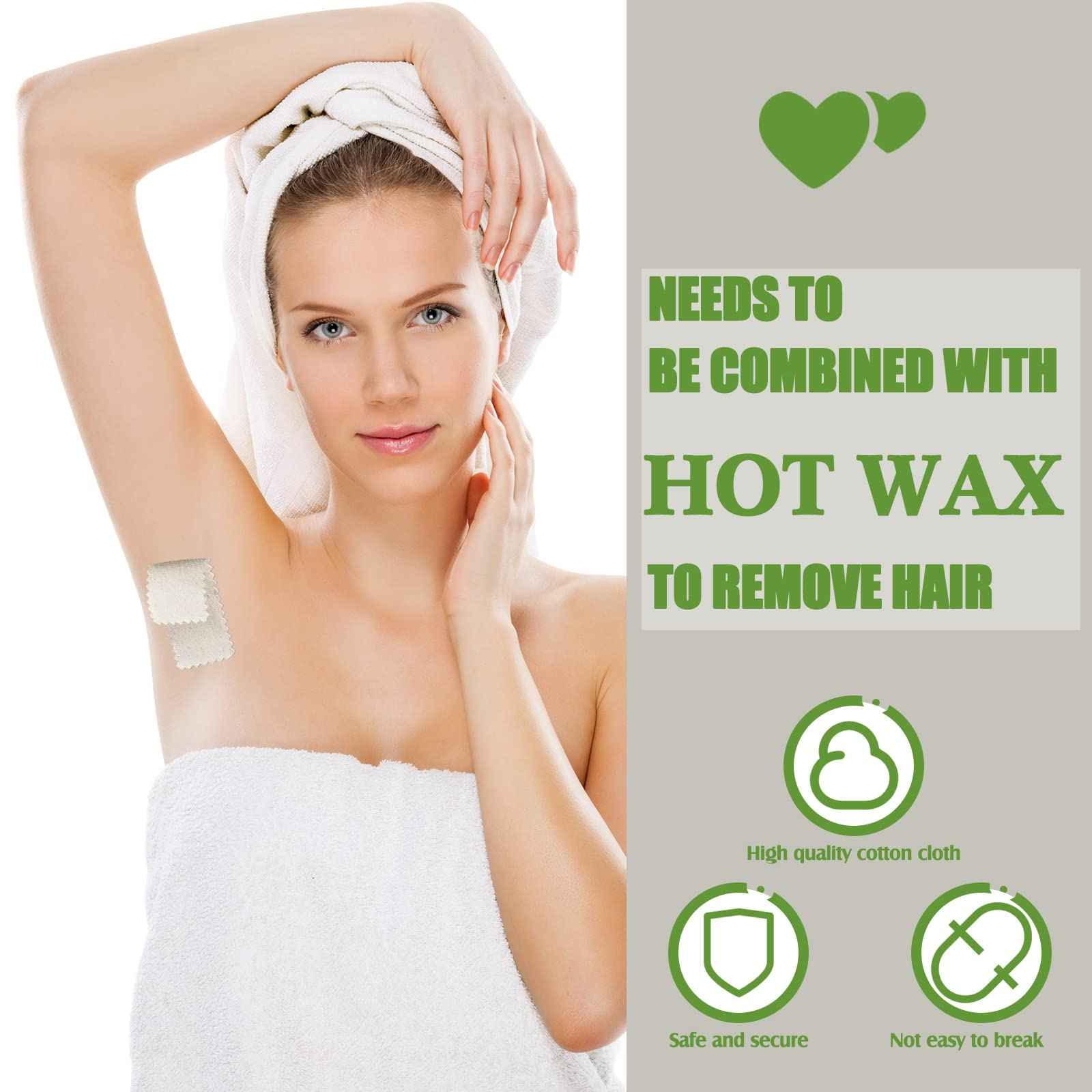 Teling 1000 Pcs Muslin Cloth Wax Strips for Waxing Tear Resistant Epilating Soft Muslin Strips for Women Men Face Eyebrow Lip Body Sugaring Hair Removal, 4 x 1.5 Inches