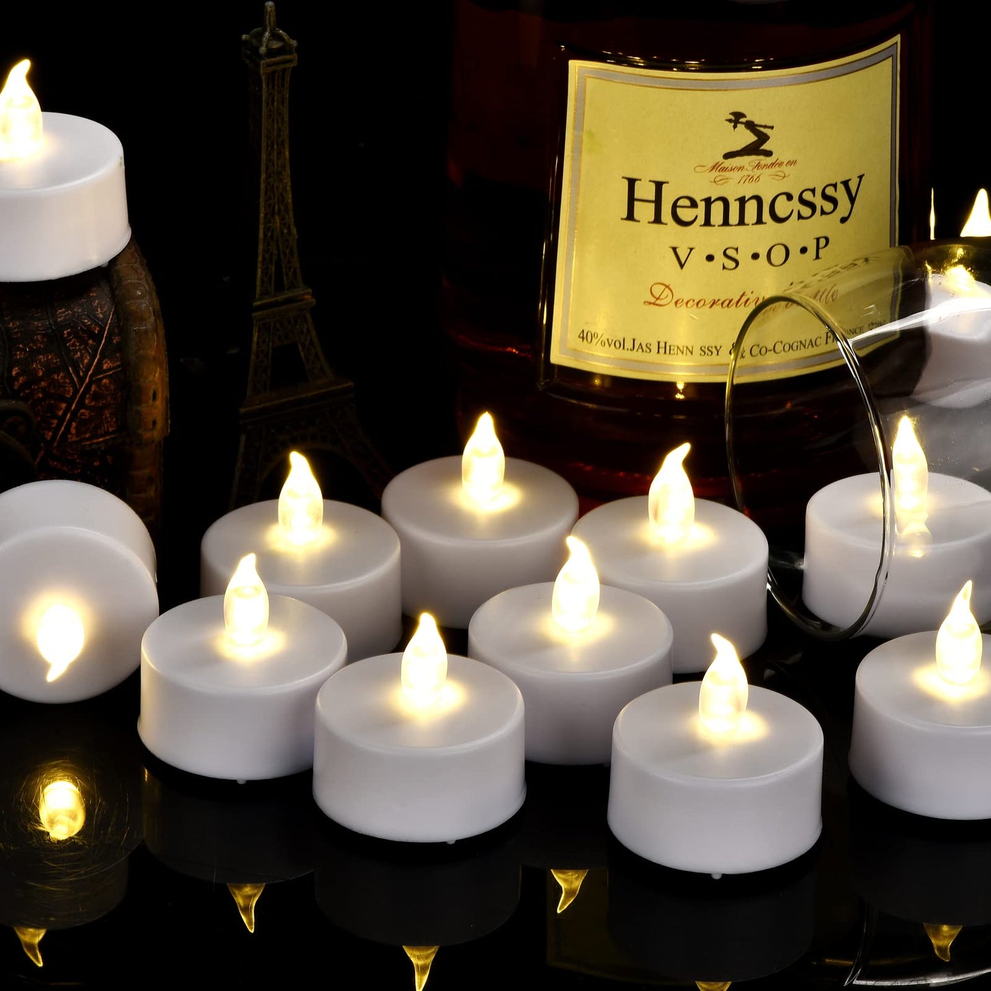 Flameless Tea Lights Candles, LED Battery Operated Electric Votive Fake Candles Realistic Flickering and 200+ Hours Long Lasting Bright for Celebrations Festivals (150 Pack, White)