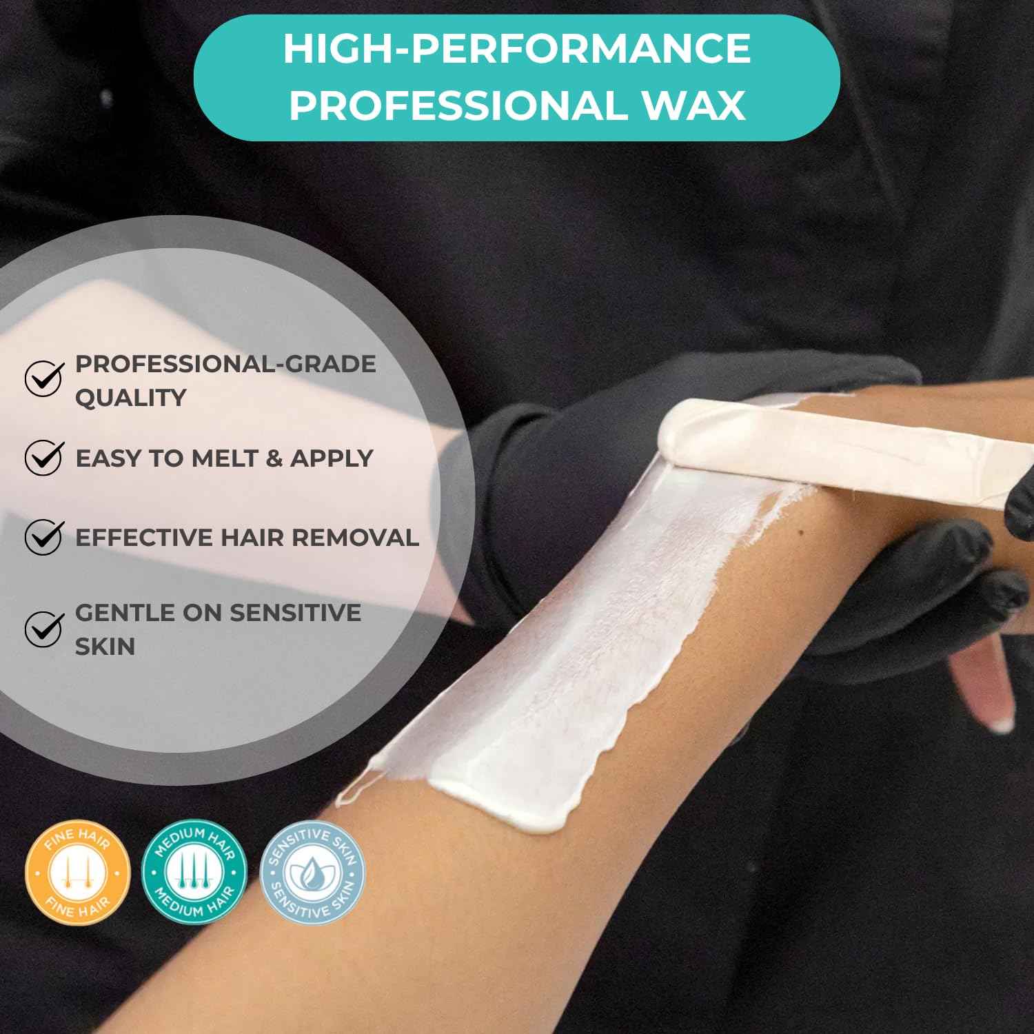 NaturaverdePro Karite Flex Hard Wax Beads, Body and Facial Hair Removal, Brazilian Bikini Wax for Women with Hydrating Shea Butter and Vitamin E - 2.2 lbs