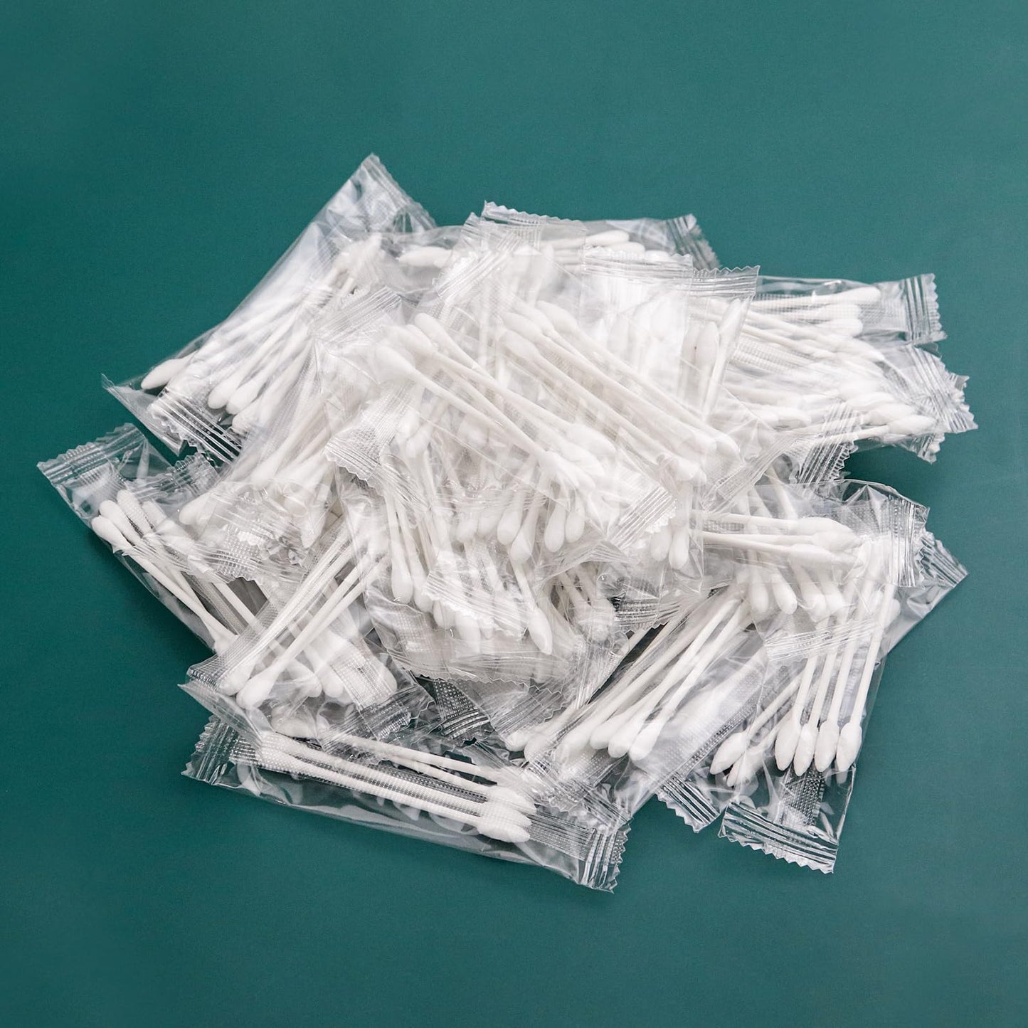 1000 Pack Cotton Swabs, Individually Wrapped Cotton Swab, Individually Wrapped Double Tipped Paper Sticks for Ear, Make-up(4pcs per Bag,1000 Bags,Round+Pointed Shape)