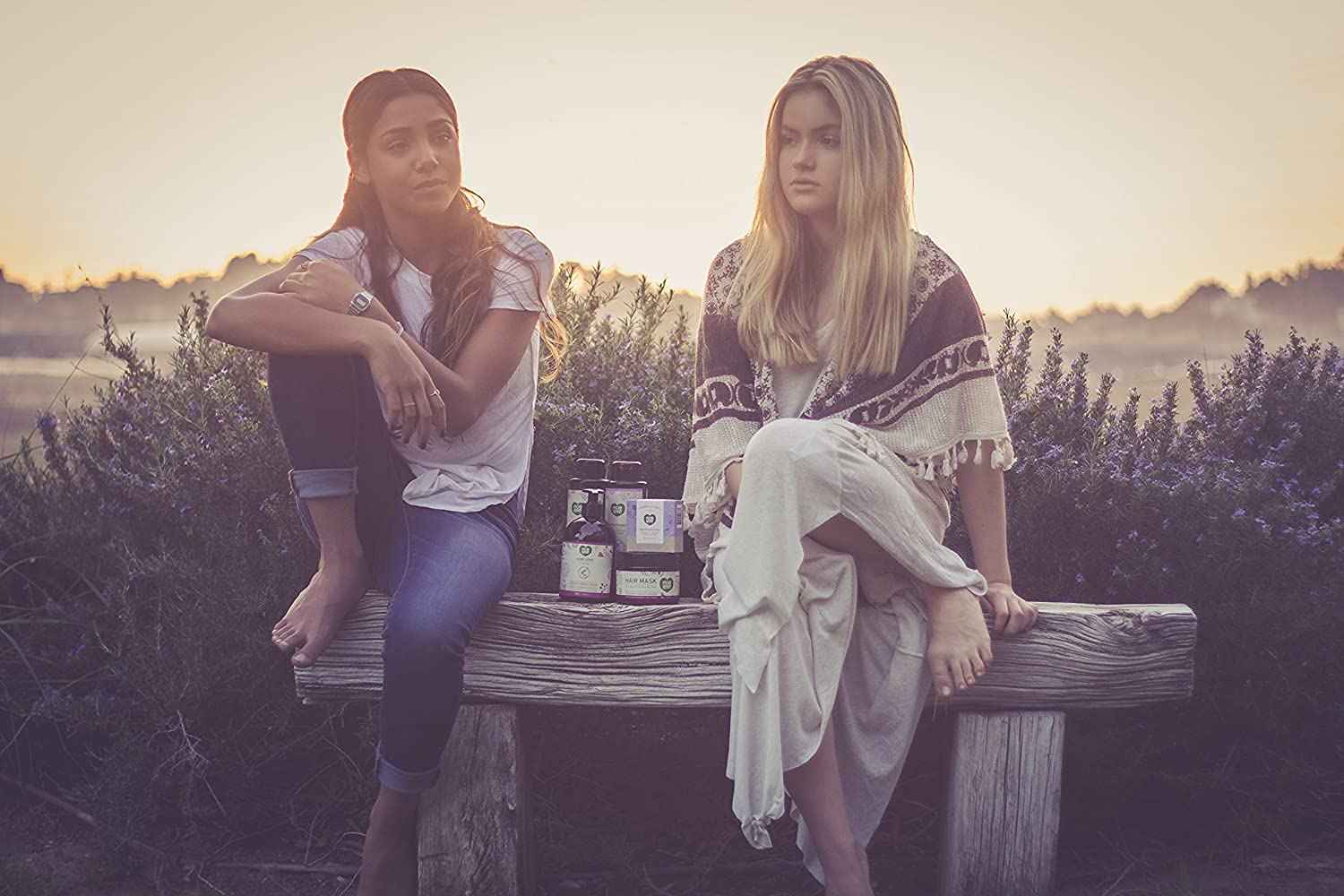 ecoLove Natural Lavender Extract Bundle Set, Hair Mask for Dry Damaged Hair & Natural Conditioner & Shampoo