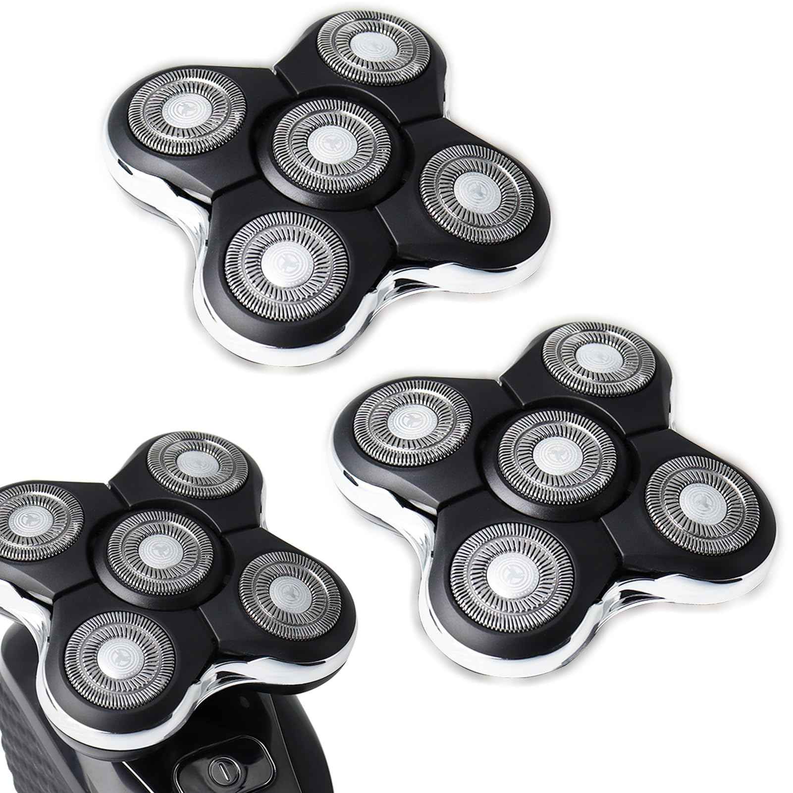 2Pack Blade Pro Replacement Head Compatible with Remington Balder Pro XR7000, 5 Dual Track Shaver Heads for a Smooth and Close Shave with No-Irritation.(Pack of 2)