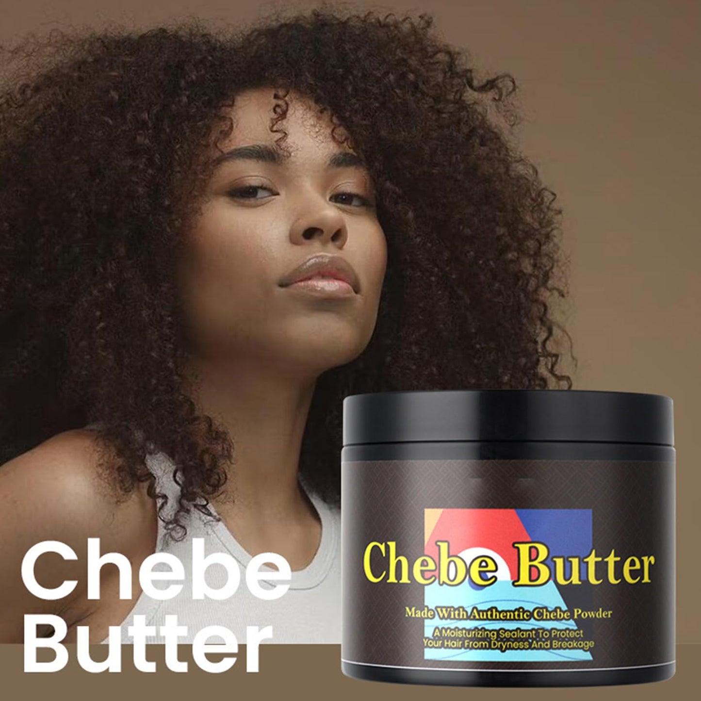 Chebe Butter for Hair Growth with Castor Oil- All-Natural Ingredients, Moisturizing & Hair Thickening, Chebe Hair Butter– Hair Deep Conditioning, Unisex Chebe Butter for All Hair Types 3.6 Oz