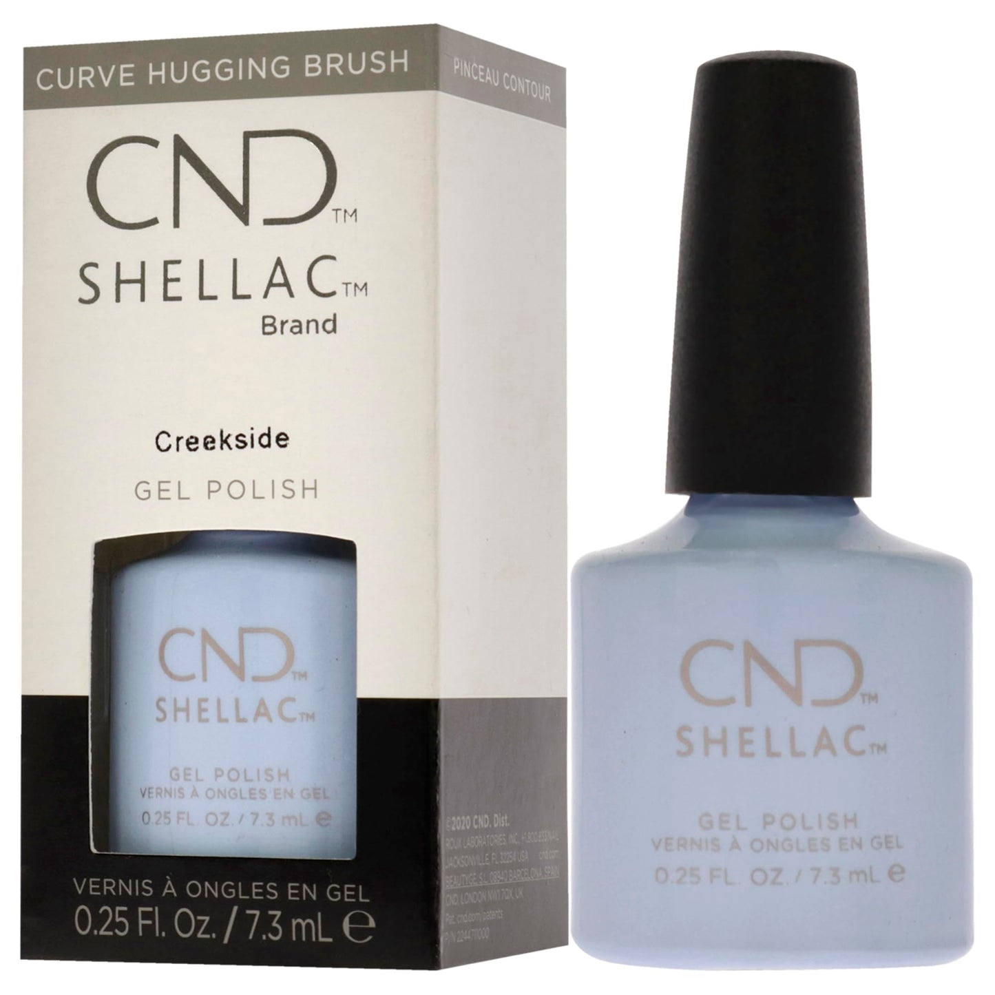 CND Shellac Gel Nail Polish, Long-lasting NailPaint Color with Curve-hugging Brush, Blue Polish, 0.25 fl oz