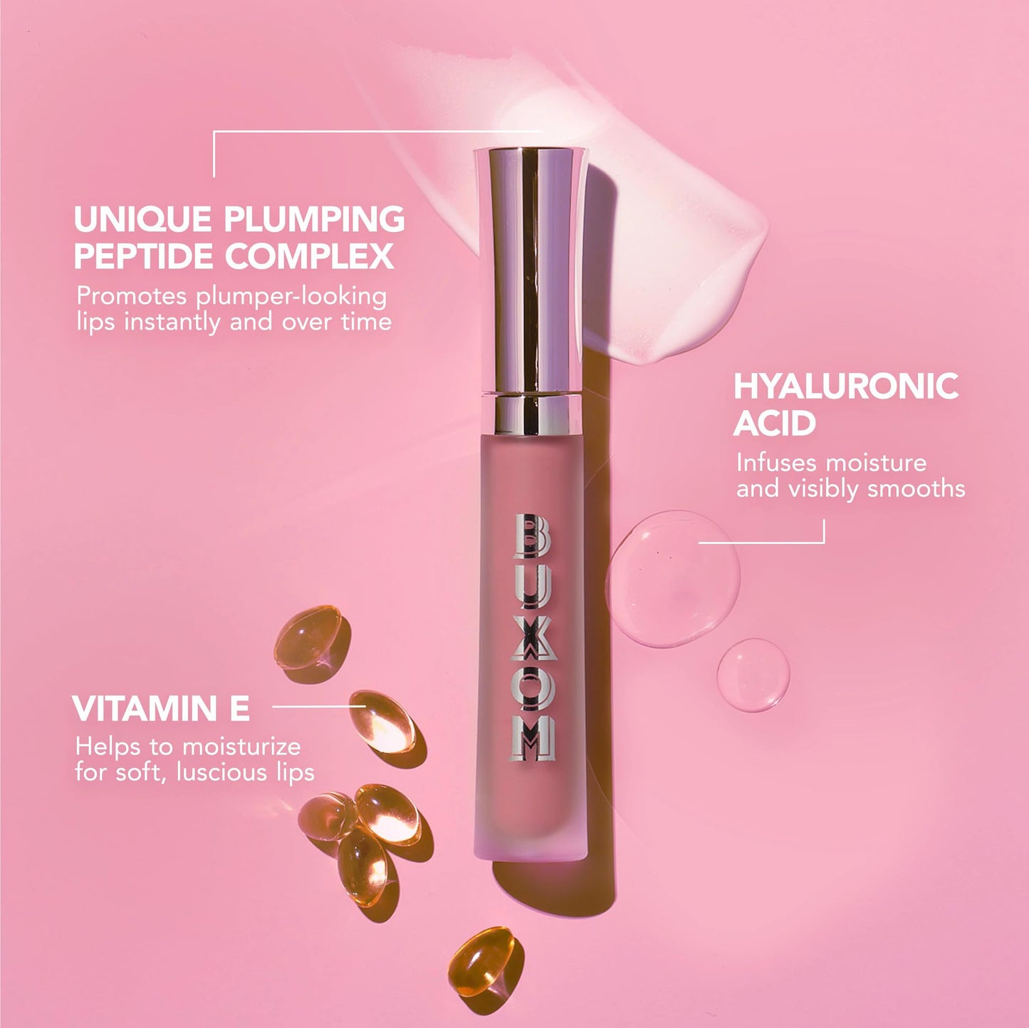 BUXOM Full-On Plumping Lip Cream, Pink Posse