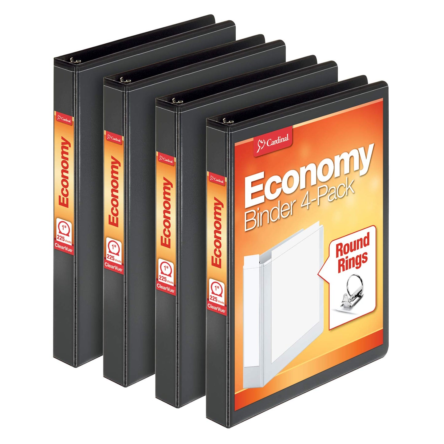 Cardinal Economy 3-Ring Binders and Cardinal Economy 3 Ring Binders Bundle (12 Pack)