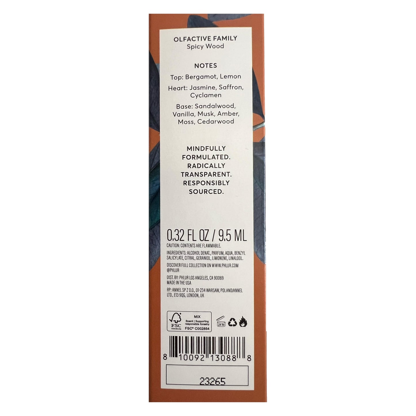 PHLUR Somebody Wood Eau de Parfum - Travel Size Perfume for Women & Men Fragrance - Spicy Woody Perfume with Bergamot, Lemon, Cedarwood, Sandalwood, Musk & Vanilla (9.5mL)