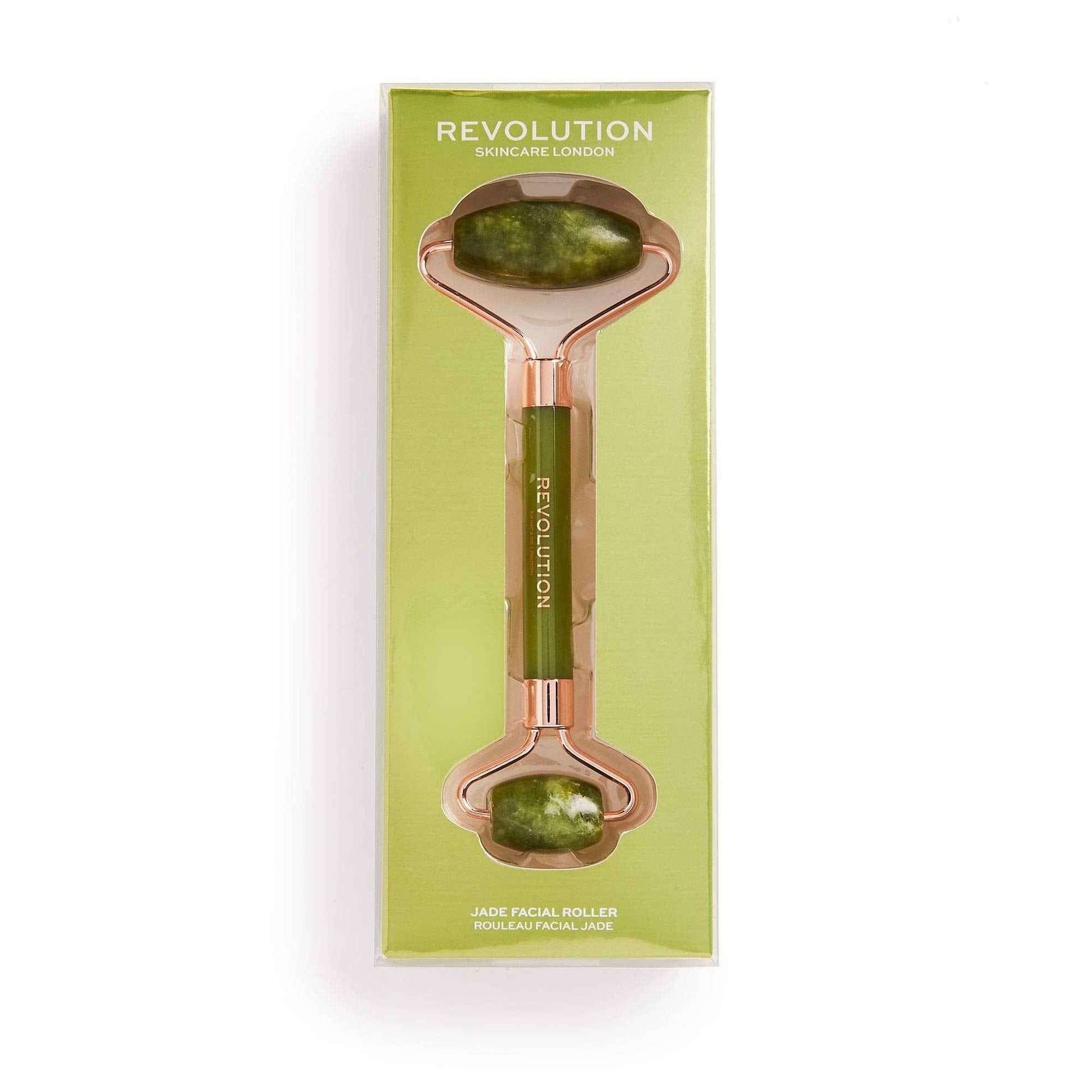 Revolution Skincare London, Jade Face Roller, Massager for Face, Neck & Body, 57g