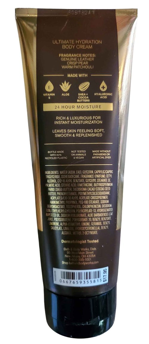 Bath & Body Works Men's Honorable Ultimate Hydration Body Cream 8 Ounces Pack of 2