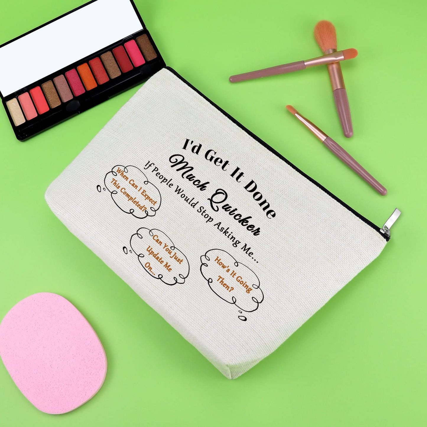 Secretary Gifts for Women Funny Makeup Bag Secretary Appreciation Gift Thank You Gifts for Colleagues Coworker Birthday Travel Cosmetic Pouch Secretary Day Gifts Employee Retirement Gift