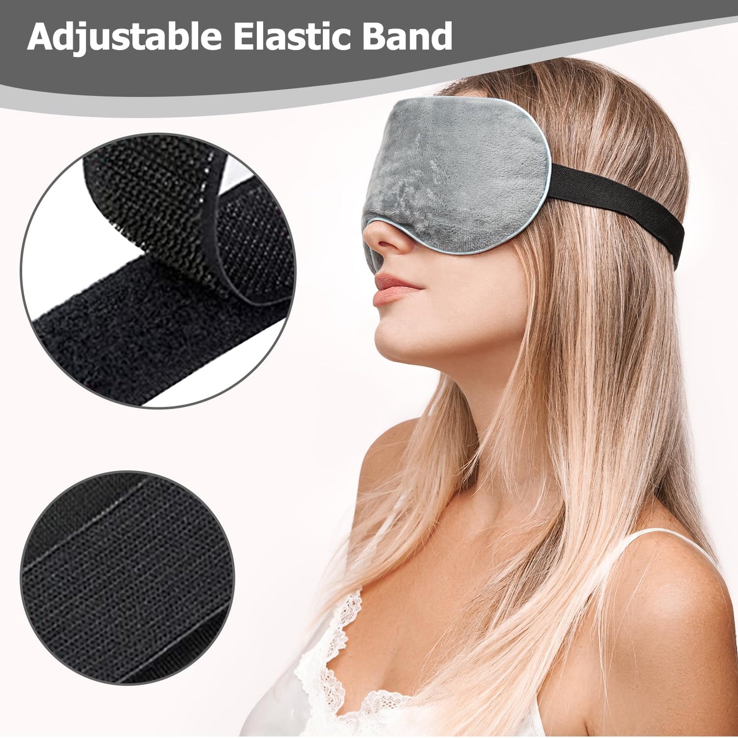 Heated Eye Mask, Moist Heat Eye Compress Microwave Warm Eye Mask for Dry Eyes, Eye Styes Good for Blepharitis, Itchy Eyes etc.