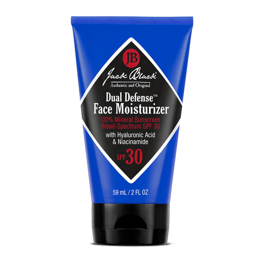 Jack Black Dual Defense™ Face Moisturizer- 100% Mineral Sunscreen Broad-Spectrum SPF 30