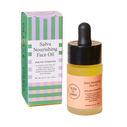 OLIO E OSSO - Natural Salva Nourishing Face Oil | Natural, Non-Toxic, Clean Beauty (0.5 fl oz | 15 mL)