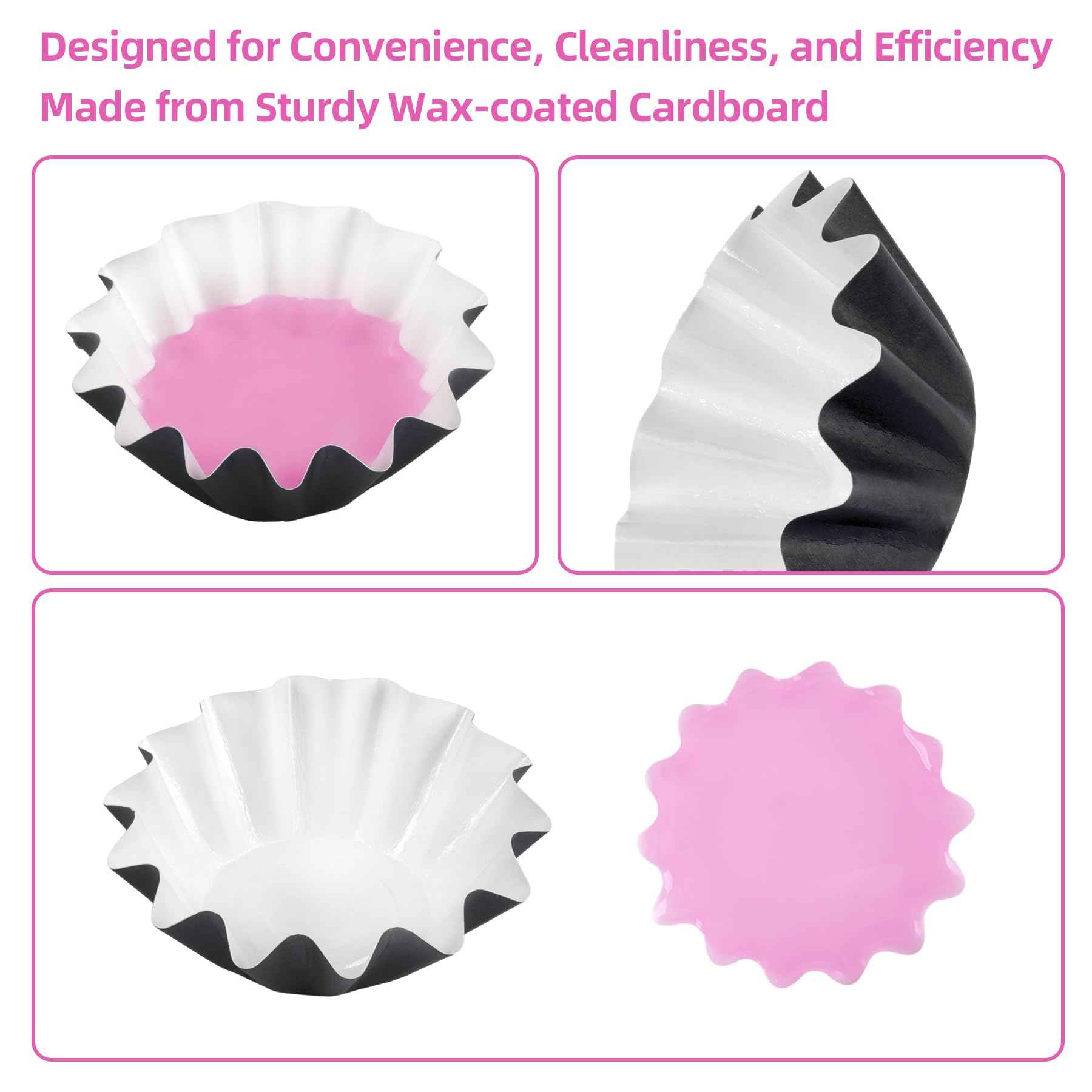 Mocalaca 60Pcs Wax Warmer Melt Liners, Candle Scented Wax Strong Scent Warmer Liners, Reusable Leakproof Cups for Candle Warmer, Wax Warmer Plug in, Electric Wax Melt Warmer