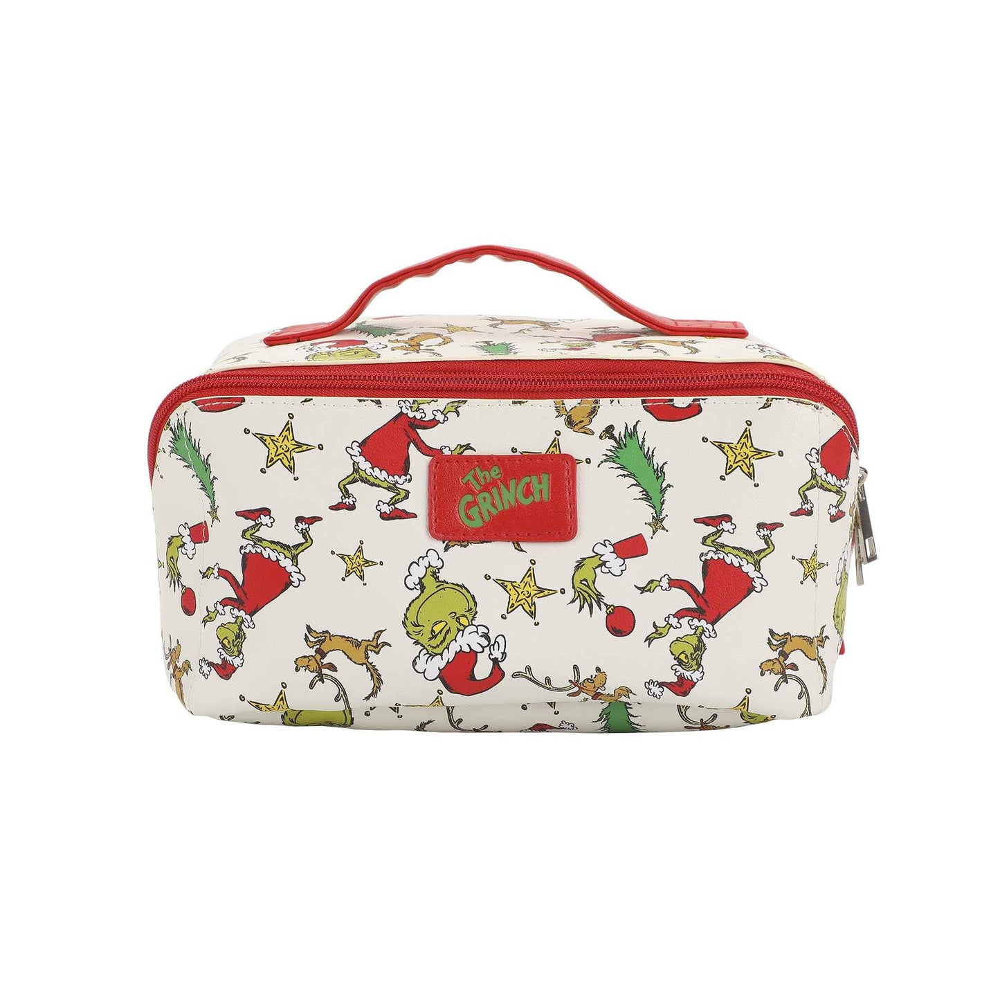 Bioworld The Grinch Holiday All-Over Print Women's Novelty Cosmetic Bag