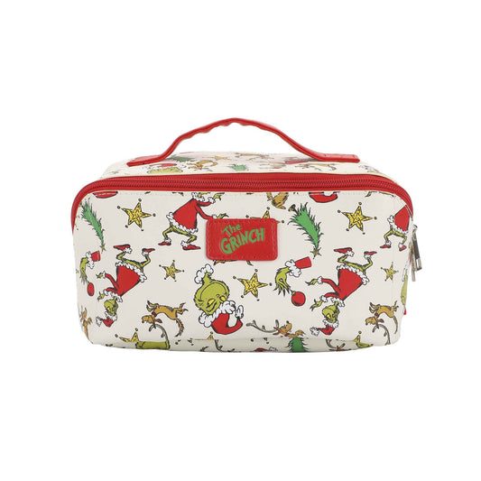 Bioworld The Grinch Holiday All-Over Print Women's Novelty Cosmetic Bag