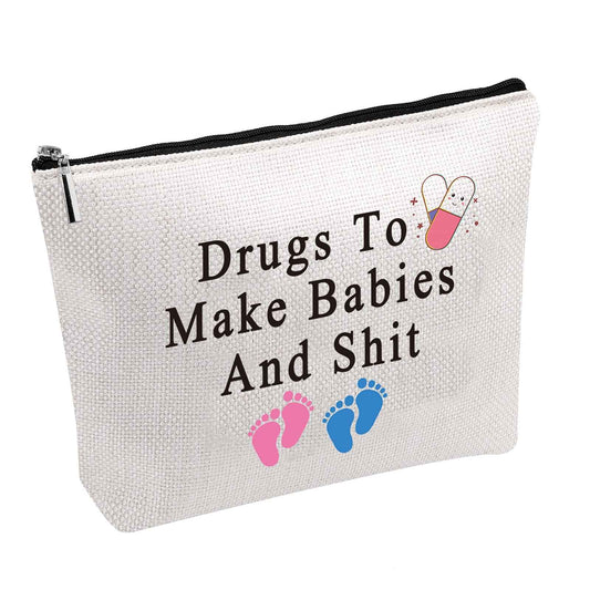 IVF Merch IVF Medicine Bag Drugs To Make Babies And Shit Meds Bag Infertility Gift Infertility Treatment Gift (Drugs To Make Babies bag)