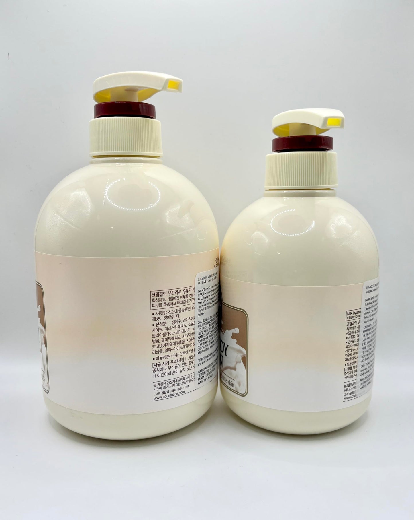 SOMANG MILK BODY SHOWER 750ml + BODY LOTION 500ml SET