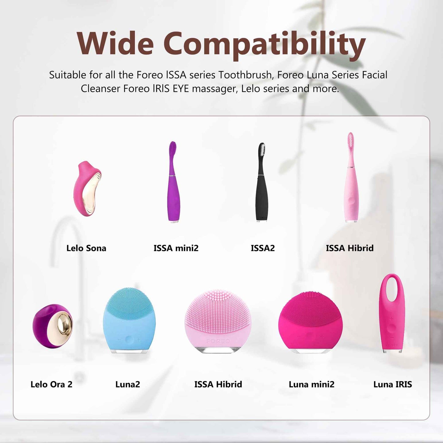 GnoTis USB Charger Cable for FOREO Luna Facial Cleansers and ISSA Toothbrushes - 4.9FT Replacement Cord for Luna 3, Mini, Ora/Ora 2, Lily/Lily 2, Liv/Liv 2