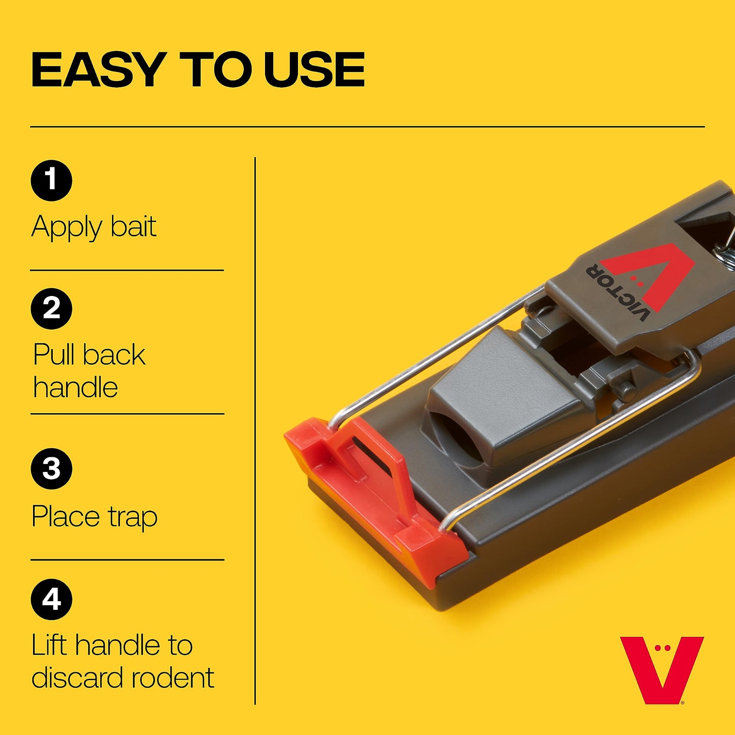 Victor M140-3B Quick-Kill Easy Set Mouse Trap - 3 Reusable Mouse Traps