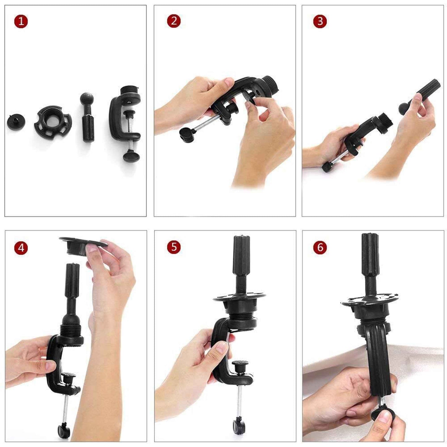 TKIMHEQ Male Mannequin Head with Beard 100% Human Hair Haircut Training Head for Cosmetology Straight Thick Hair Manikin Head Doll Head with Stand Practice Cutting Styling (6 Inches Beard Brown#)