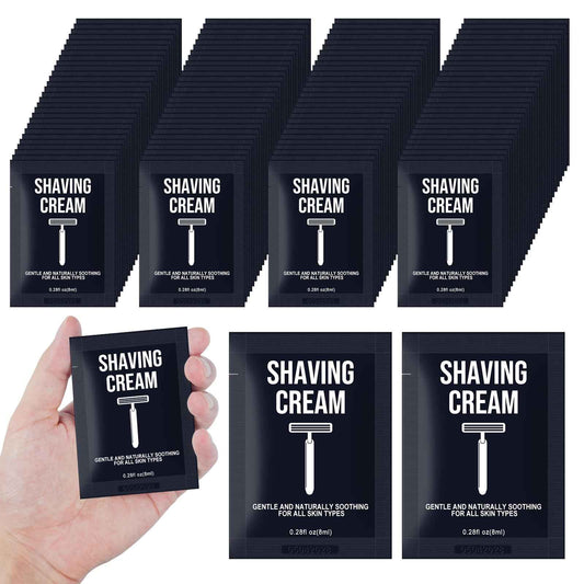 Shaving Cream Bulk Travel 8ml/0.28fl oz,Disposable Shaving Cream in Bulk Travel Shave Cream for Hotel Homeless （jasmine，pack of 200)