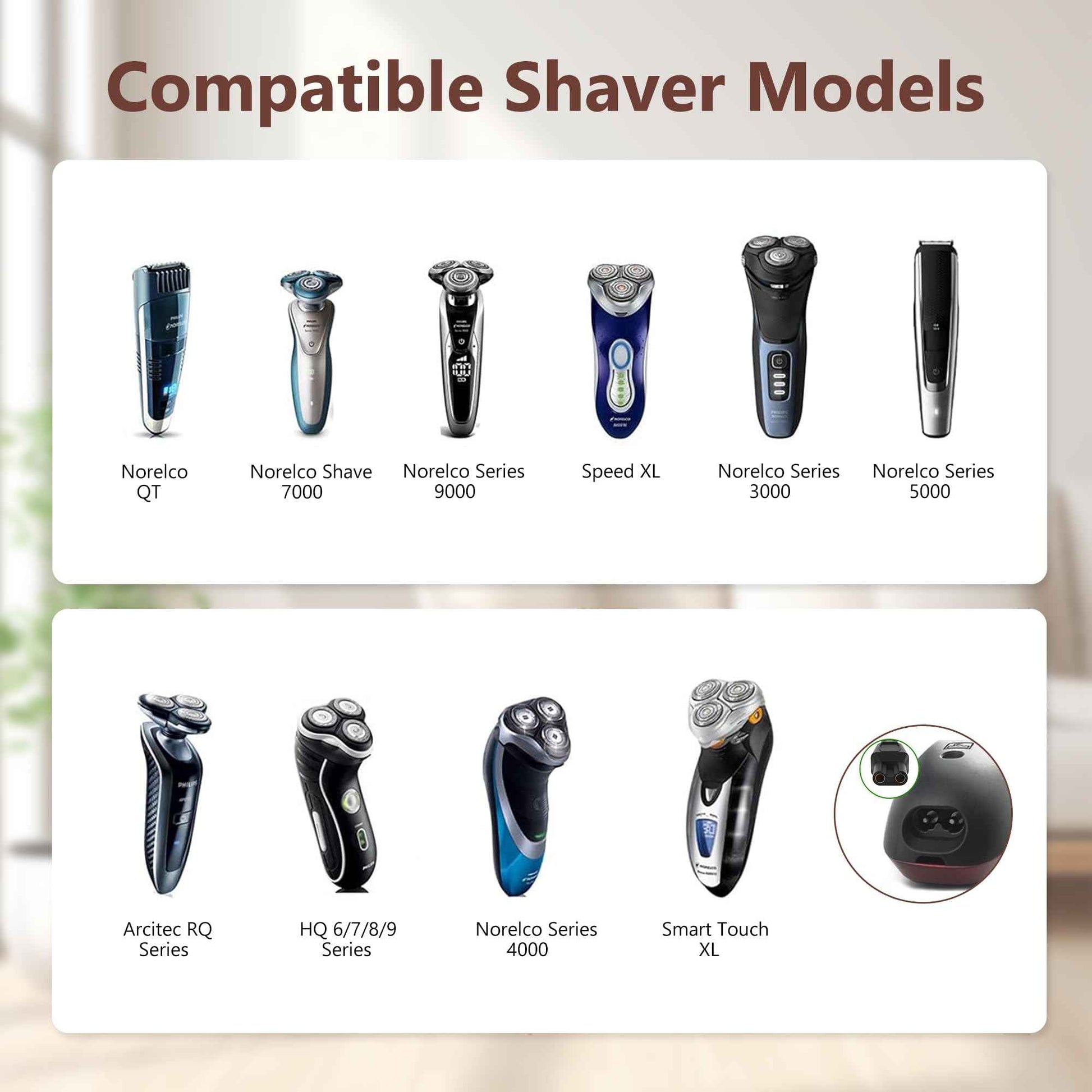 15V Replacement Power Cord for Philips Norelco Shavers & Beard Trimmers - Compatible with HQ8505, 7000, 5000, 3000, 9000 Series, MG5750, MG7750, S1560, OneBlade & More - 3.9FT Charging Adapter