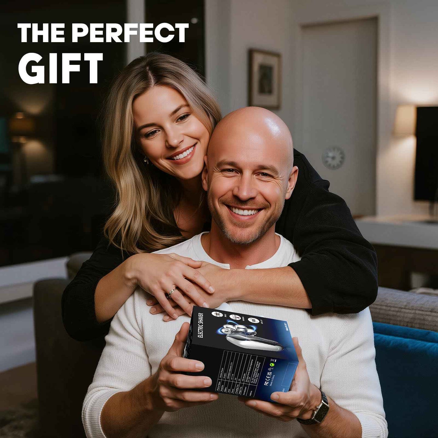 Head Shaver for Bald Men, Coklean 1400mAh Detachable Electric Shavers Rechargeable Rotary Shaver with LED Display & 8500RPM Motor IPX6 Waterproof Dry/Wet Electric Razor, Gift for Dad Husband