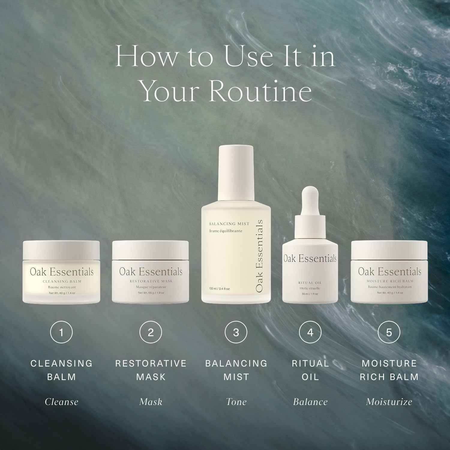 Oak Essentials Balancing Mist | Antioxidant-Rich Rose Water & Aloe Toning Face Mist That Helps Hydrate, Calm, and Refresh, 3.4 Fl Oz