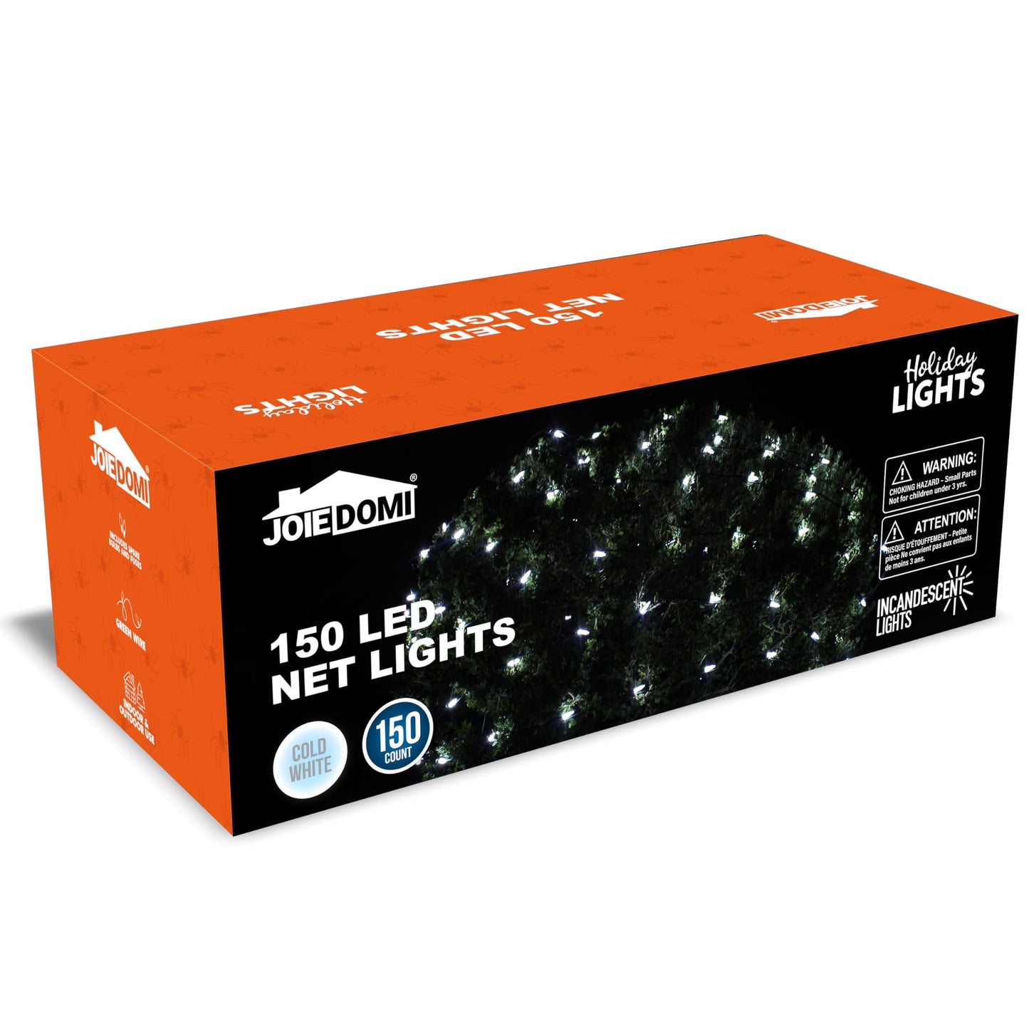 Joiedomi 150 LED Christmas Net Lights for Indoor & Outdoor Decorations, Christmas Events, Christmas Eve Night Decor, Christmas Tree, Bushes (Pure White)