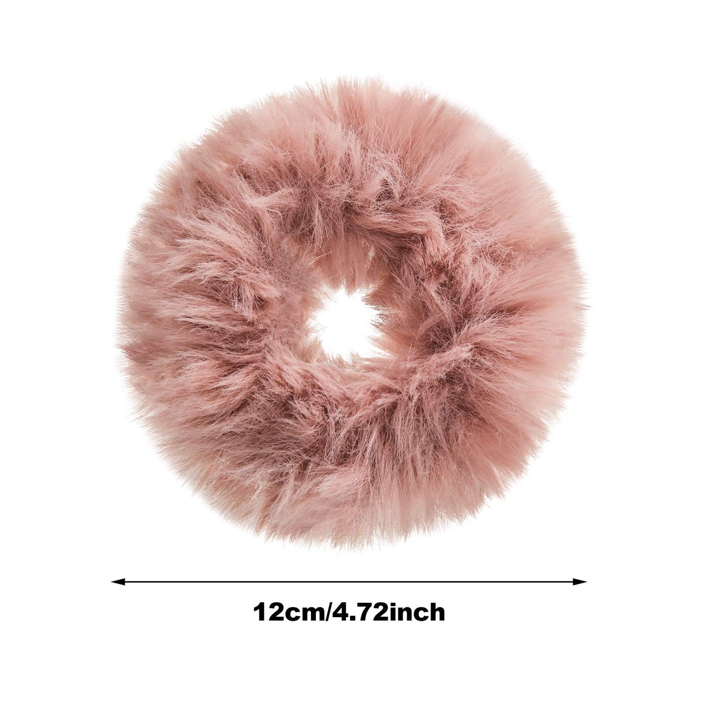 WILLBOND 16 Pieces Faux Fur Hair Band Rope Hair Holder Hair Ring Ties Ponytail Holder for Women(null)