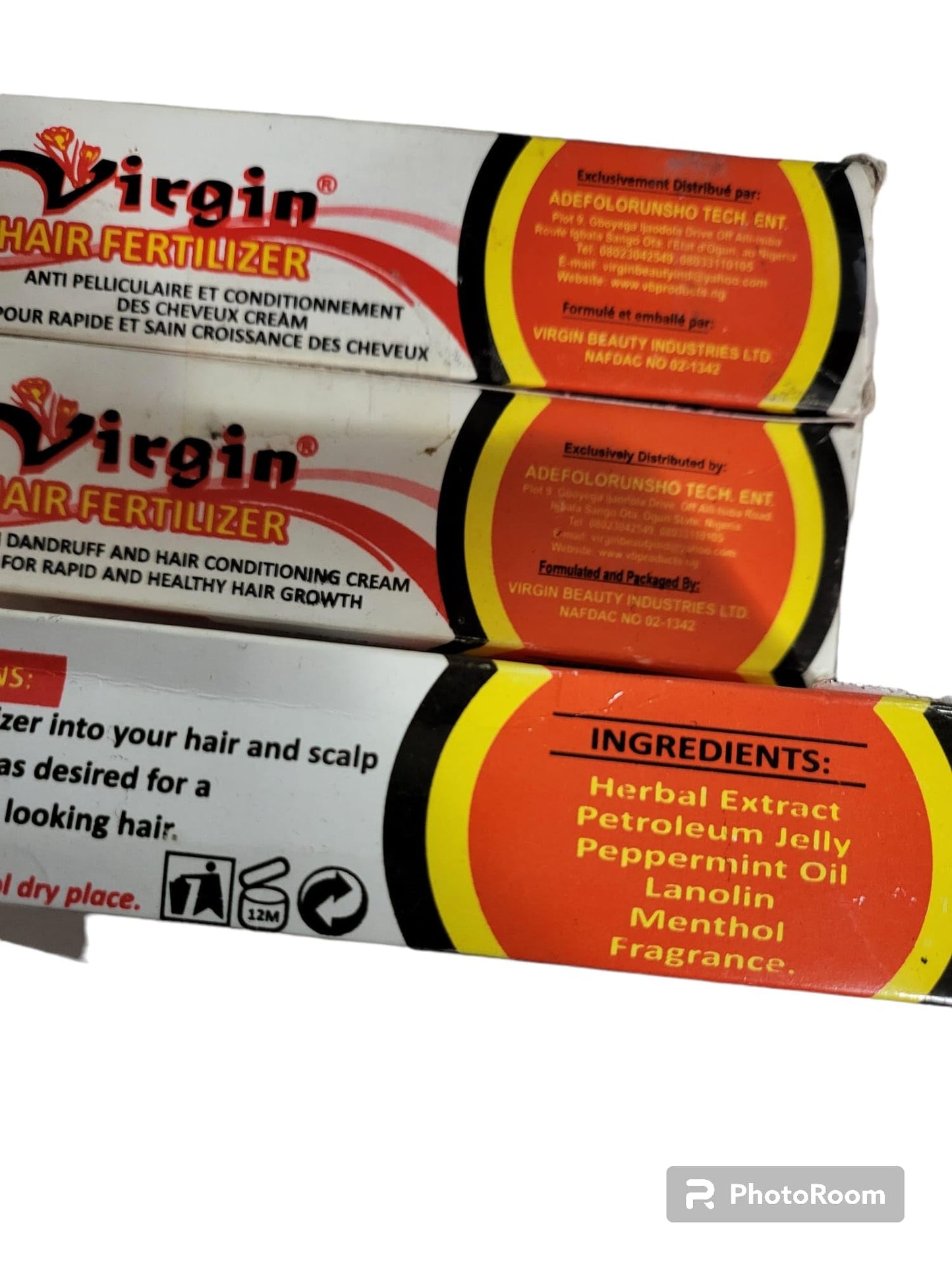 Virgin Hair Fertilizer Jar 200g Anti Dandruff And Conditioning Cream For Rapid And Healthy Hair Growth