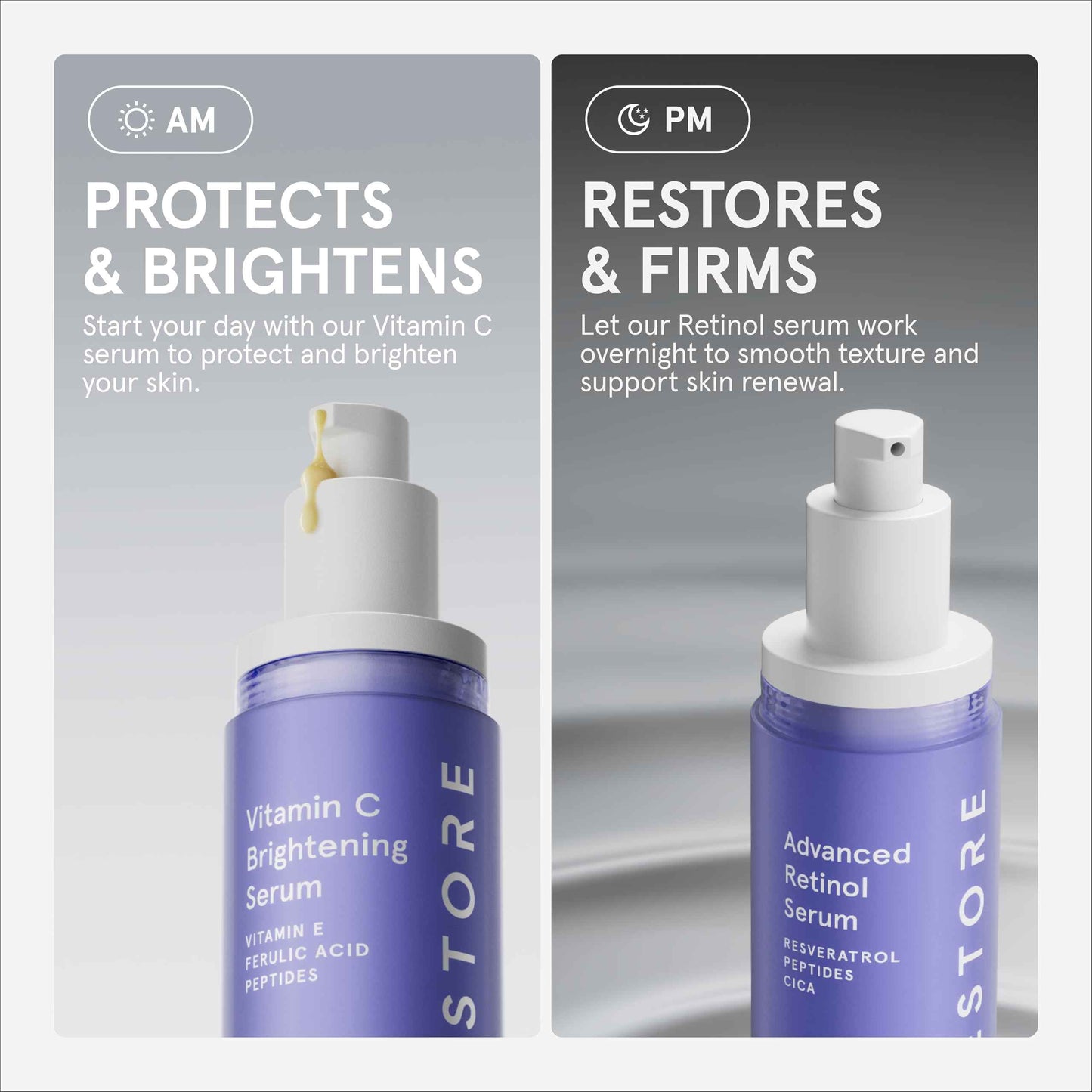 iRestore Vitamin C Brightening Serum – Anti Aging Face Serum with 15% Ascorbic Acid, Vitamin E, Ferulic Acid, Peptide Complex & Hyaluronic Acid (Pack of 1)