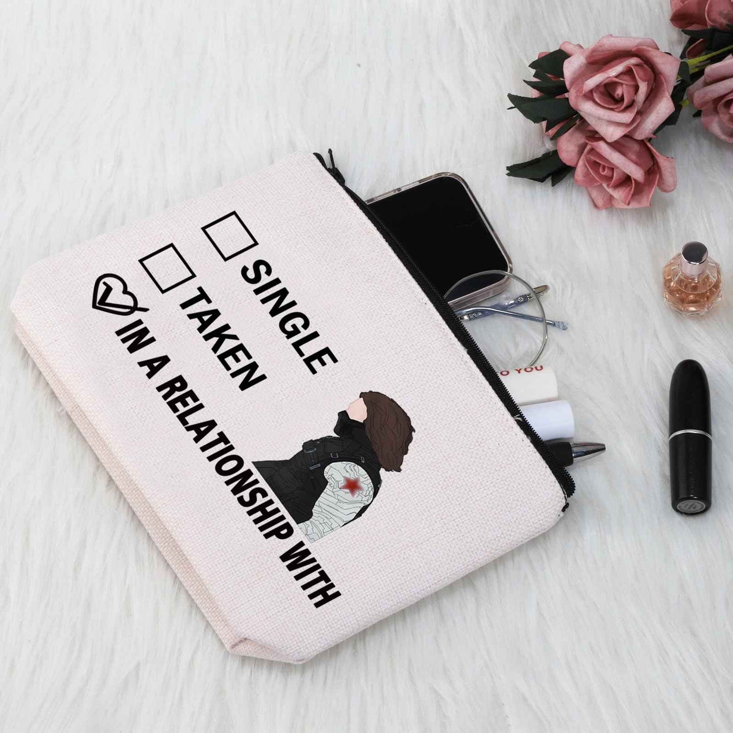 G2TUP Soldier Inspired Gift Dating B Makeup Bag Soldier Cosmetic Bag Fan Club Gift
