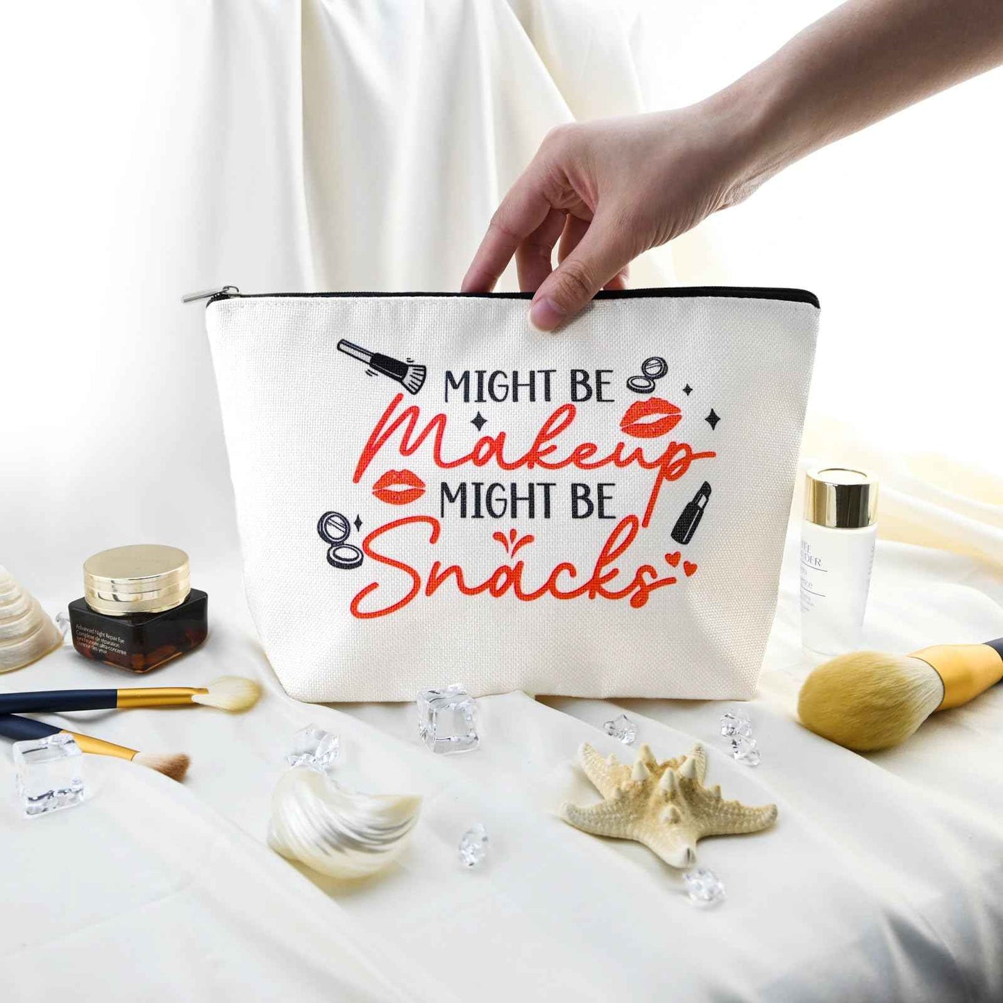 Yoxiumi Hottest Christmas Gifts 2025 Early Christmas Gift Ideas College Stocking Stuffers Funny Stocking Stuffers for Adults Snack Bag Snack Pouch Cosmetic Bag for Women Travel Toiletry Bags