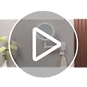 Gospire Wall Mounted Makeup Mirror with 10X Magnification & LED Light